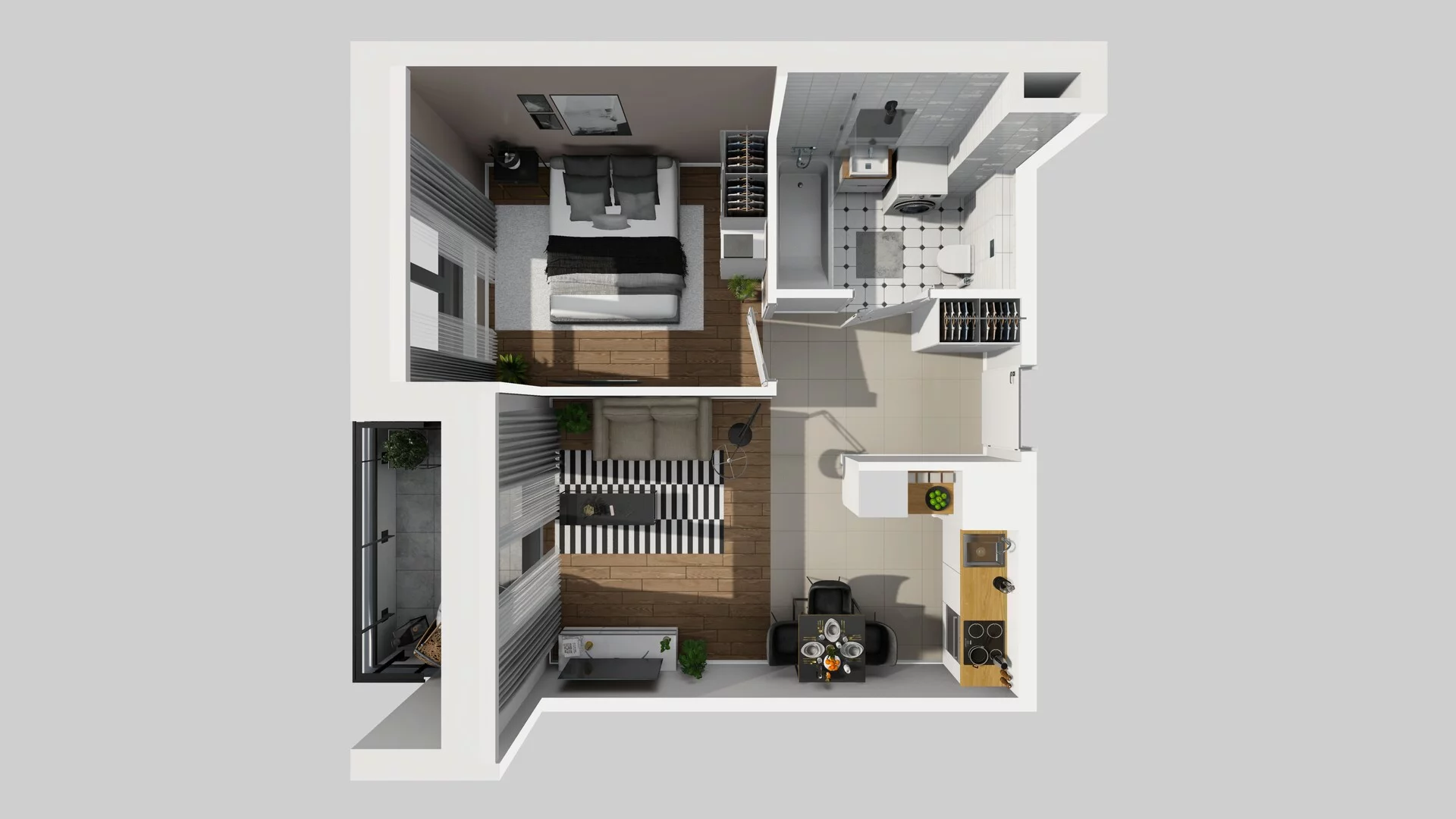 2 pokoje, mieszkanie 37,36 m², piętro 6, oferta nr D/53, Osiedle Urbino 1.4, Warszawa, Włochy, Raków, ul. Równoległa