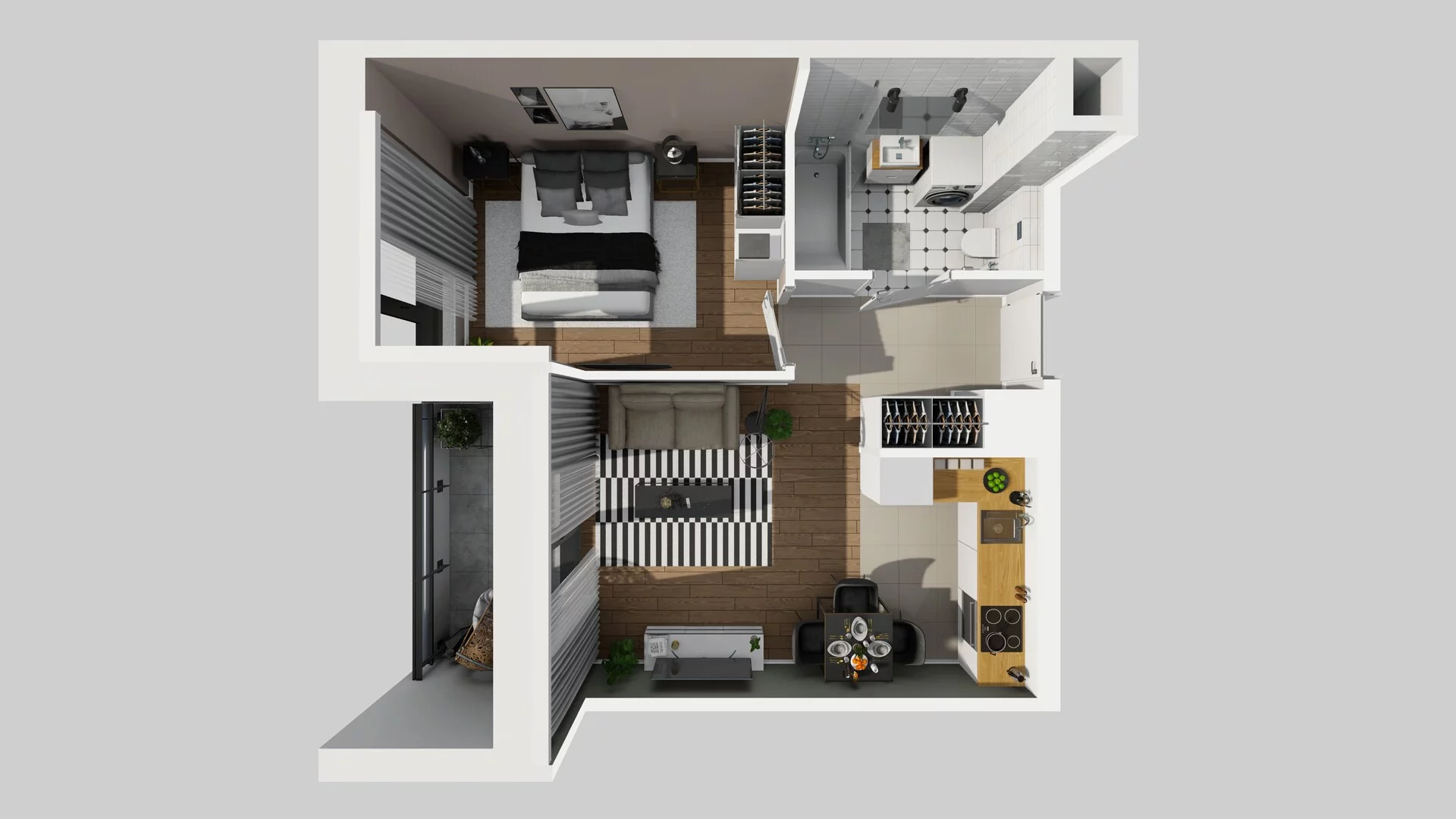 2 pokoje, mieszkanie 36,93 m², piętro 6, oferta nr D/136, Osiedle Urbino 1.4, Warszawa, Włochy, Raków, ul. Równoległa