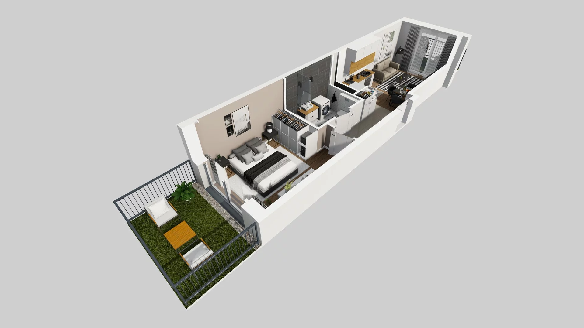 2 pokoje, apartament 38,32 m², parter, oferta nr F/4, Apartamenty Park Matecznego bud. F i G, Kraków, Podgórze, Mateczny, ul. Rydlówka / Nowoorawska