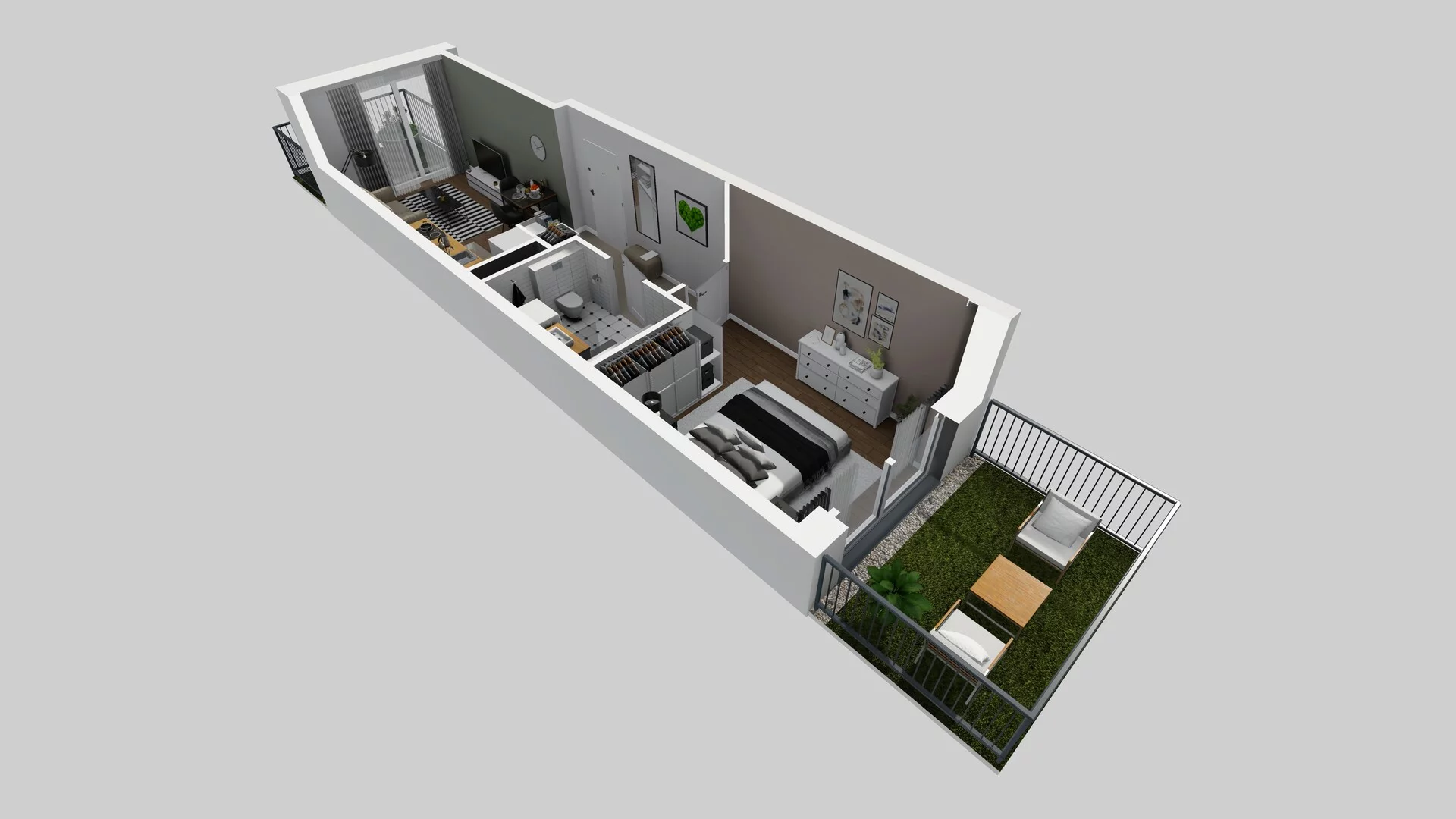 2 pokoje, apartament 38,32 m², parter, oferta nr F/4, Apartamenty Park Matecznego bud. F i G, Kraków, Podgórze, Mateczny, ul. Rydlówka / Nowoorawska