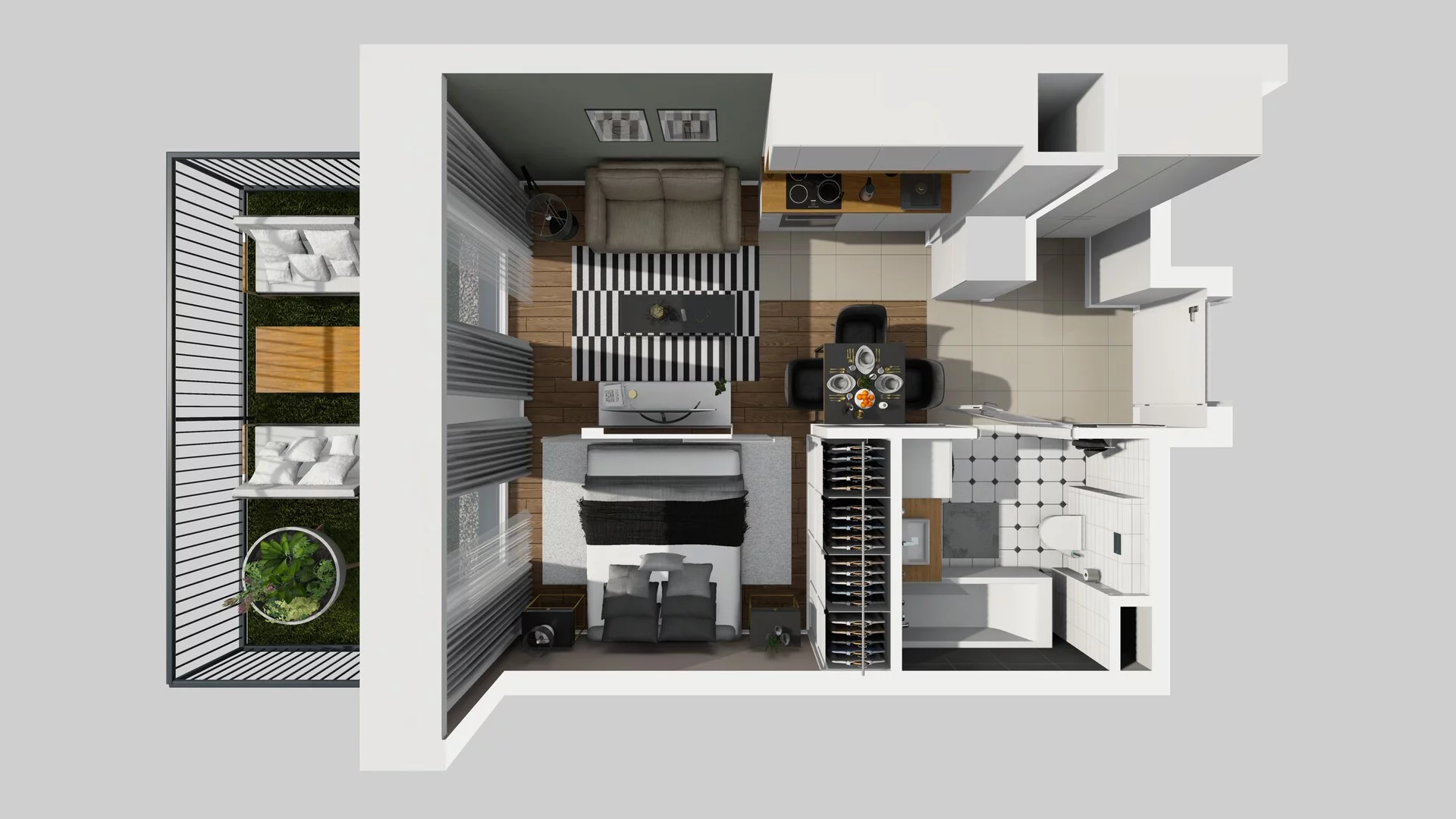 2 pokoje, apartament 29,63 m², parter, oferta nr F/31, Apartamenty Park Matecznego bud. F i G, Kraków, Podgórze, Mateczny, ul. Rydlówka / Nowoorawska