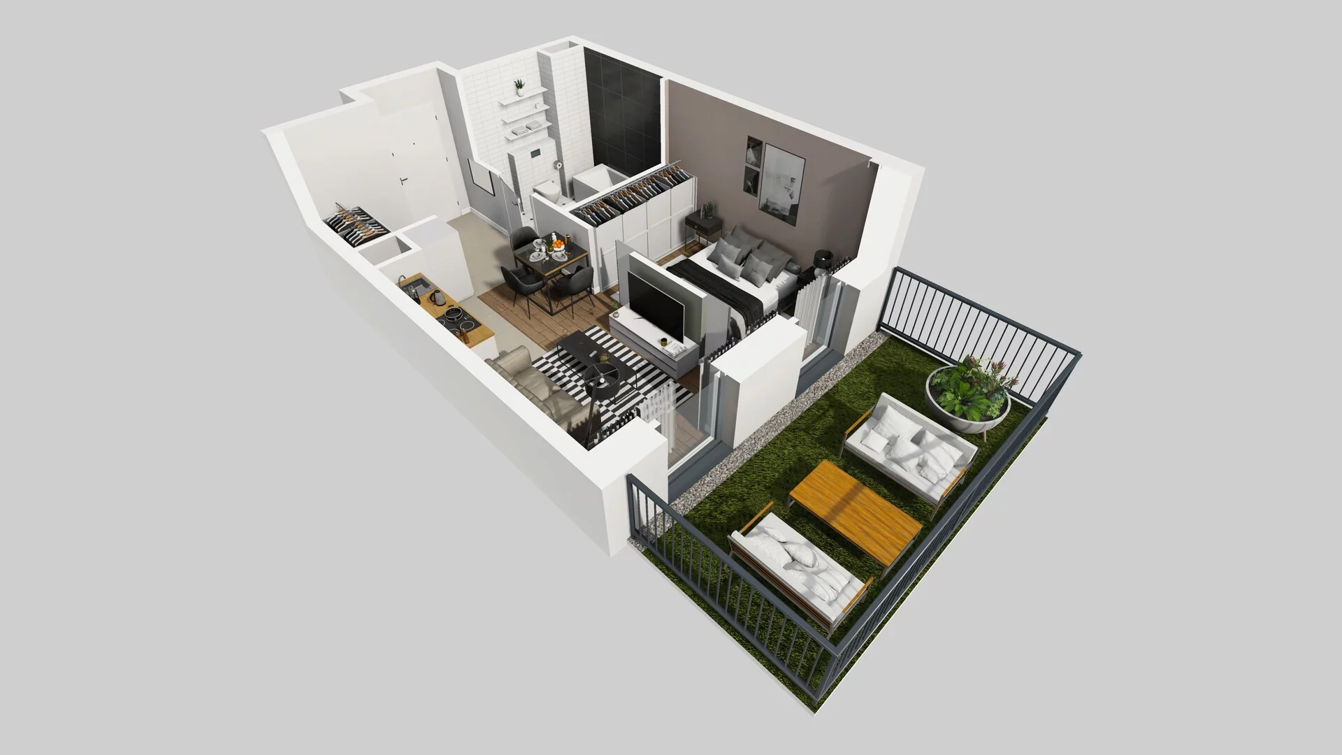2 pokoje, apartament 29,63 m², parter, oferta nr F/31, Apartamenty Park Matecznego bud. F i G, Kraków, Podgórze, Mateczny, ul. Rydlówka / Nowoorawska