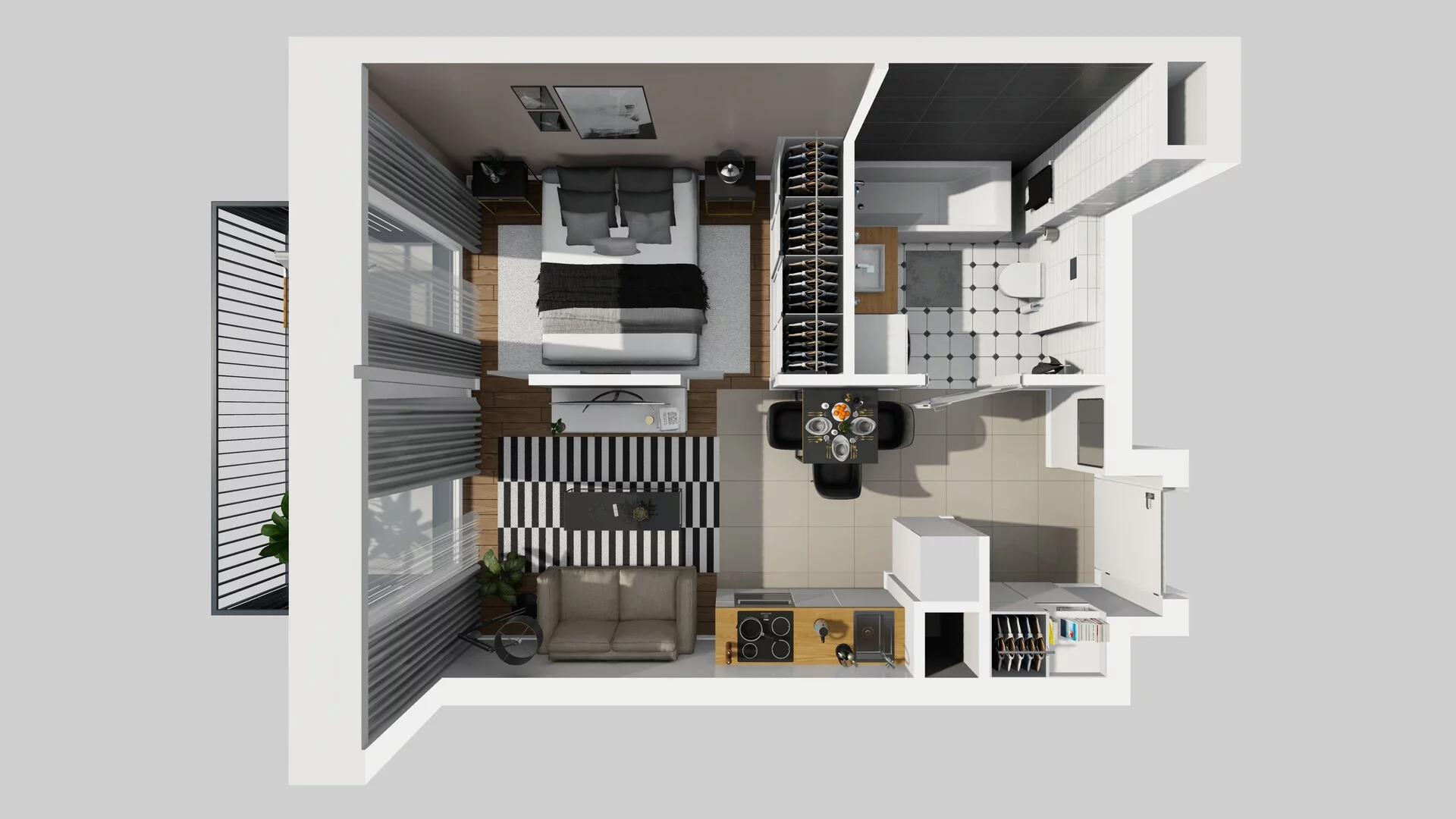 2 pokoje, apartament 30,38 m², piętro 2, oferta nr F/39, Apartamenty Park Matecznego bud. F i G, Kraków, Podgórze, Mateczny, ul. Rydlówka / Nowoorawska