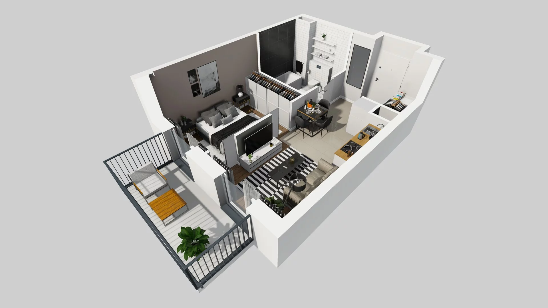 2 pokoje, apartament 30,38 m², piętro 2, oferta nr F/39, Apartamenty Park Matecznego bud. F i G, Kraków, Podgórze, Mateczny, ul. Rydlówka / Nowoorawska