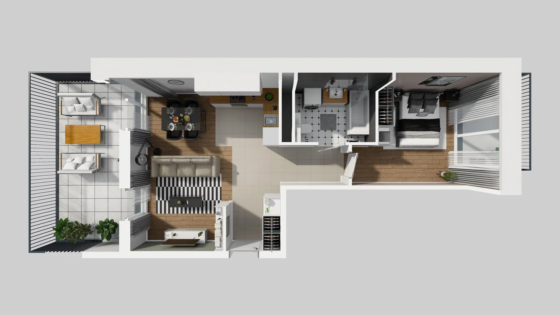 2 pokoje, apartament 48,06 m², piętro 2, oferta nr F/65, Apartamenty Park Matecznego bud. F i G, Kraków, Podgórze, Mateczny, ul. Rydlówka / Nowoorawska