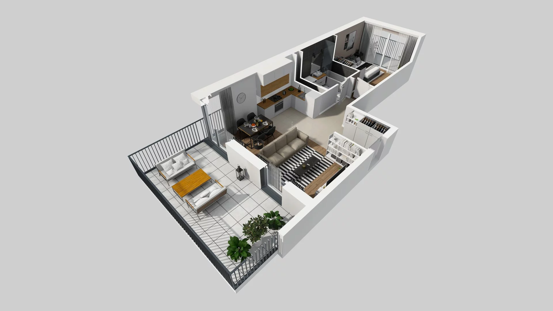2 pokoje, apartament 48,06 m², piętro 2, oferta nr F/65, Apartamenty Park Matecznego bud. F i G, Kraków, Podgórze, Mateczny, ul. Rydlówka / Nowoorawska