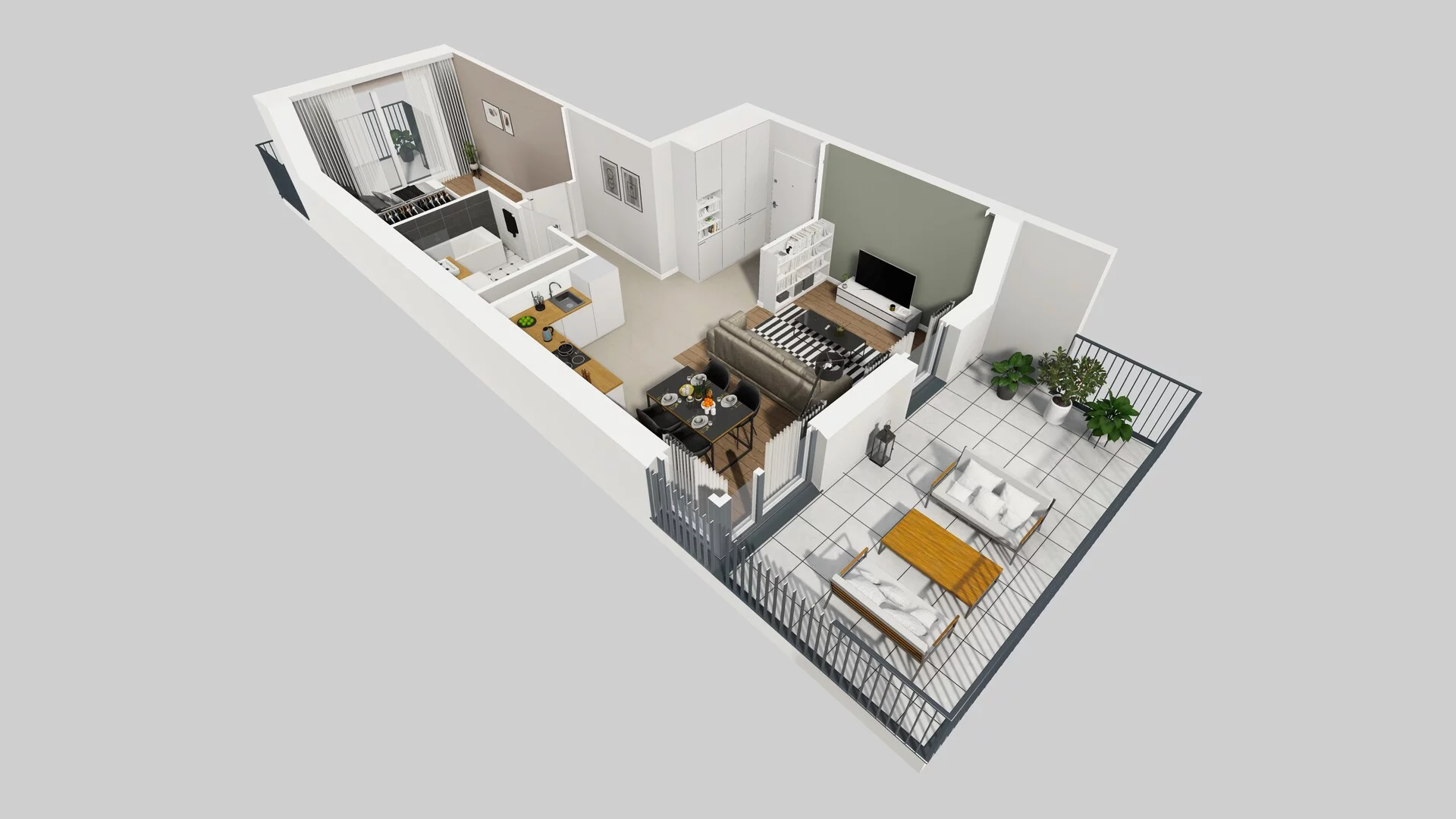 2 pokoje, apartament 48,06 m², piętro 2, oferta nr F/65, Apartamenty Park Matecznego bud. F i G, Kraków, Podgórze, Mateczny, ul. Rydlówka / Nowoorawska