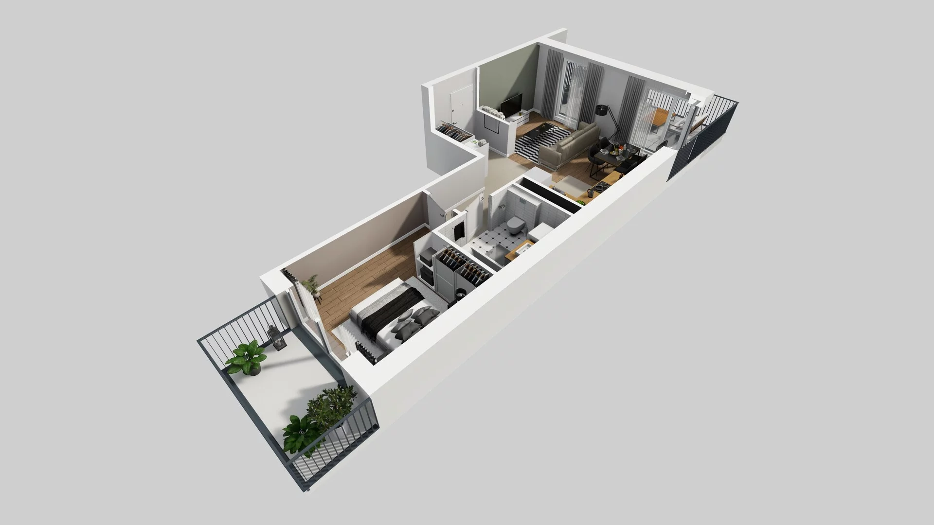 2 pokoje, apartament 48,06 m², piętro 2, oferta nr F/65, Apartamenty Park Matecznego bud. F i G, Kraków, Podgórze, Mateczny, ul. Rydlówka / Nowoorawska
