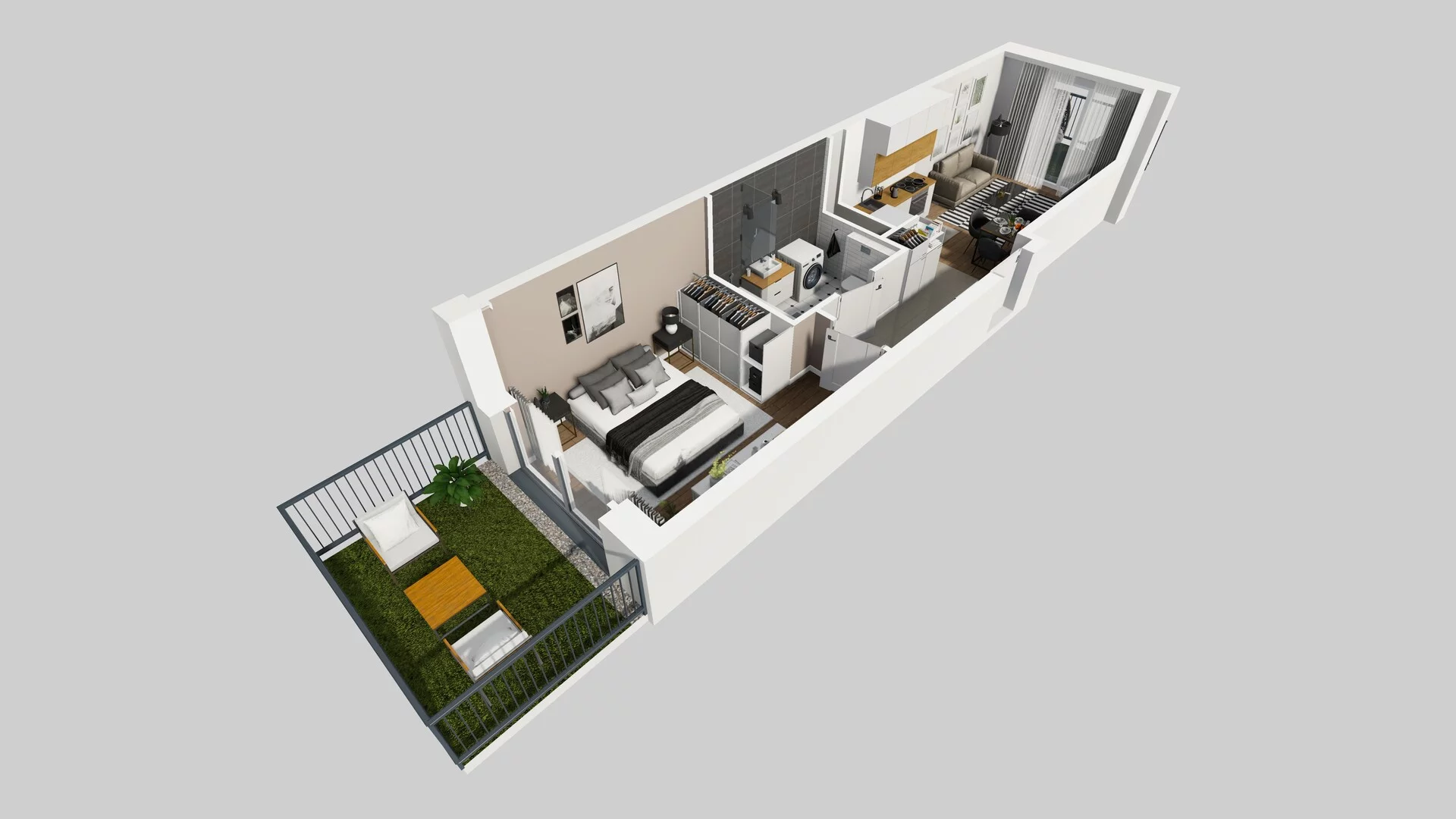 2 pokoje, apartament 38,37 m², parter, oferta nr G/4, Apartamenty Park Matecznego bud. F i G, Kraków, Podgórze, Mateczny, ul. Rydlówka / Nowoorawska