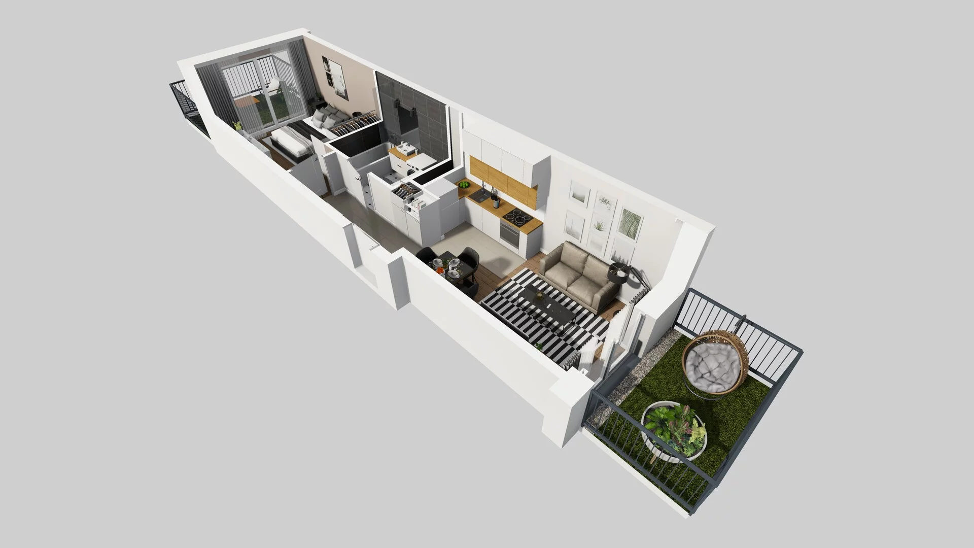2 pokoje, apartament 38,37 m², parter, oferta nr G/4, Apartamenty Park Matecznego bud. F i G, Kraków, Podgórze, Mateczny, ul. Rydlówka / Nowoorawska