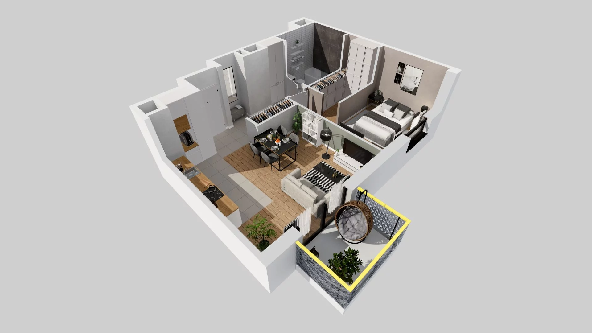 2 pokoje, mieszkanie 50,20 m², piętro 2, oferta nr B/74, Osiedle przy Ryżowej, Warszawa, Ursus, Skorosze, ul. Ryżowa 62