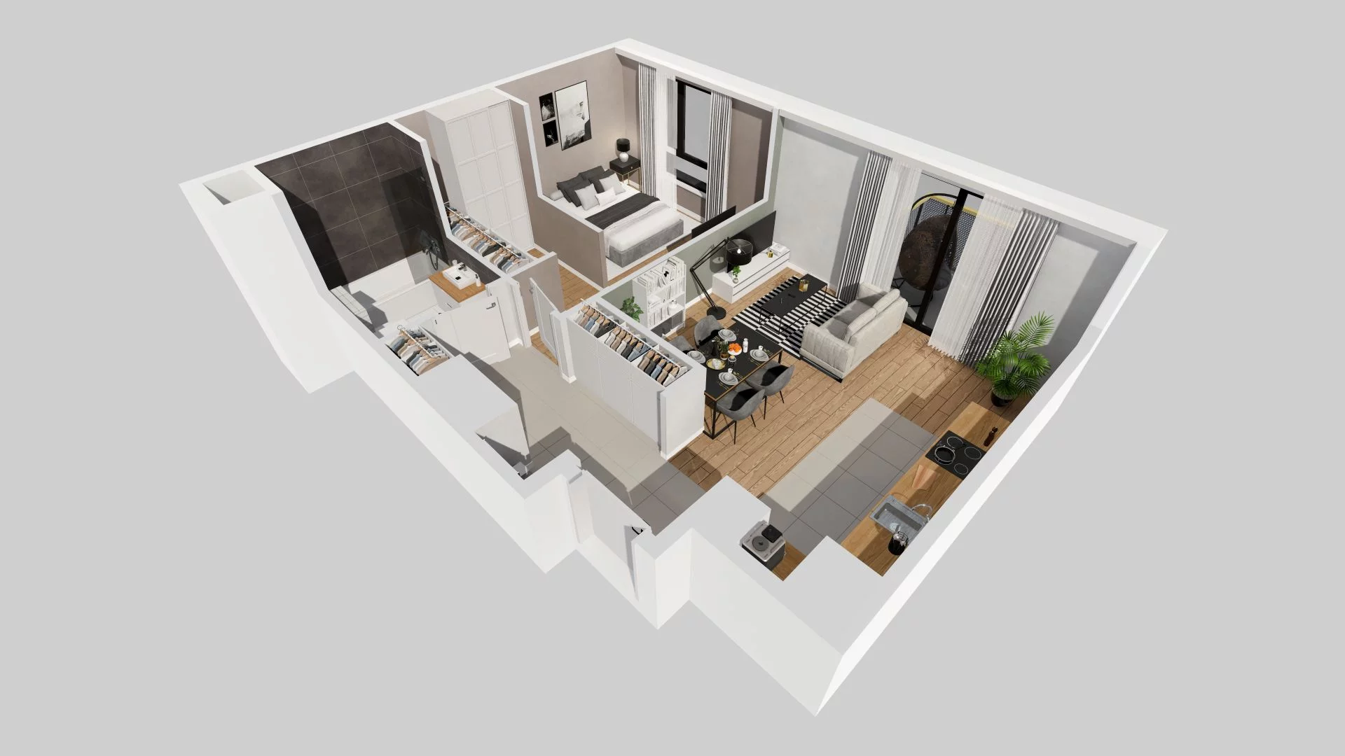2 pokoje, mieszkanie 50,20 m², piętro 2, oferta nr B/74, Osiedle przy Ryżowej, Warszawa, Ursus, Skorosze, ul. Ryżowa 62