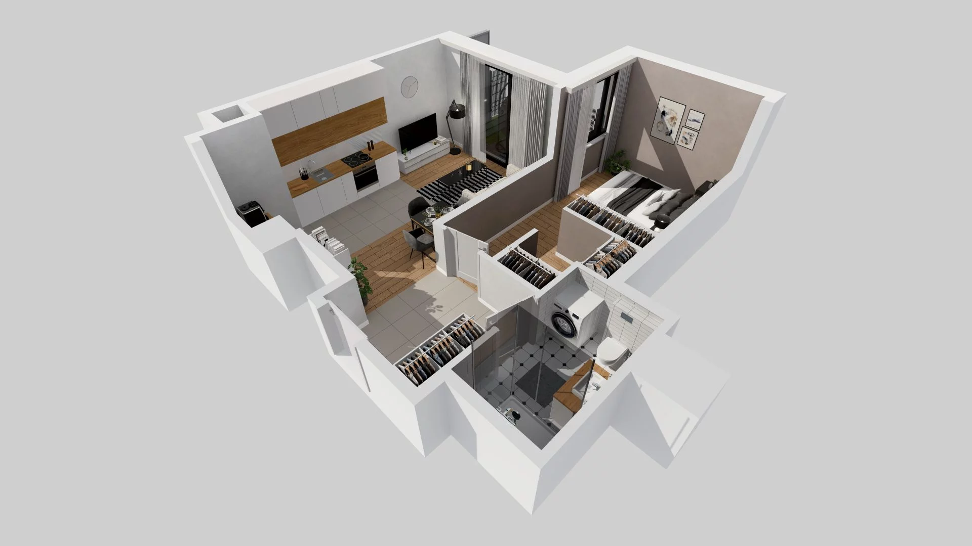 2 pokoje, mieszkanie 44,06 m², parter, oferta nr B/92, Osiedle przy Ryżowej, Warszawa, Ursus, Skorosze, ul. Ryżowa 62