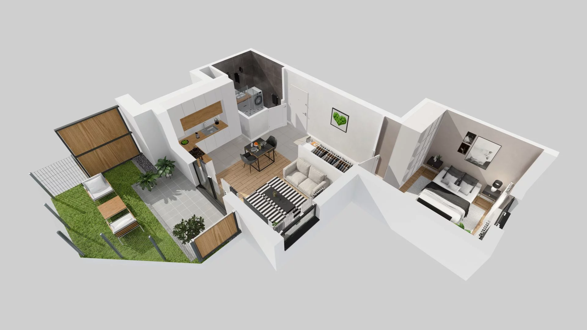 Mieszkanie 40,83 m², parter, oferta nr A/117, Metro Zachód, Warszawa, Bemowo, Chrzanów, ul. Szeligowska