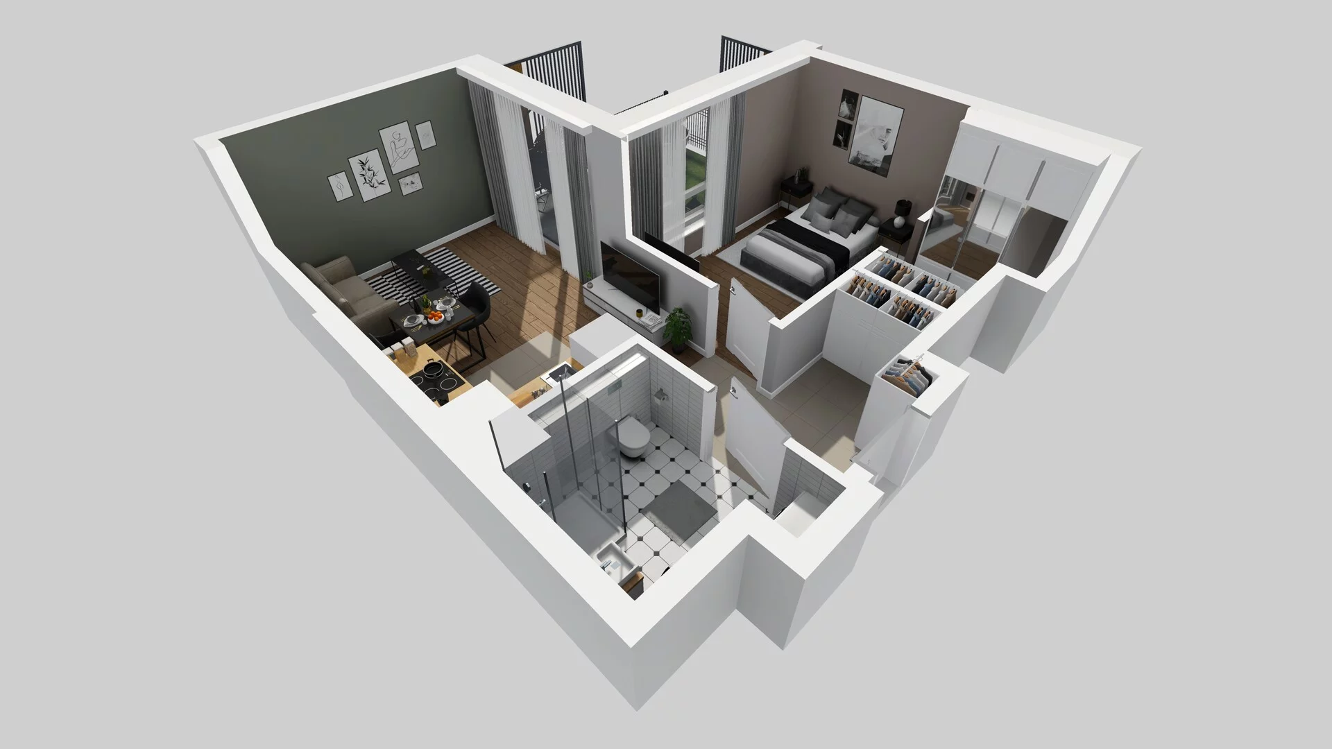 2 pokoje, mieszkanie 42,92 m², parter, oferta nr A/10, Metro Zachód 8 bud. A, C, Warszawa, Bemowo, Chrzanów, ul. Szeligowska