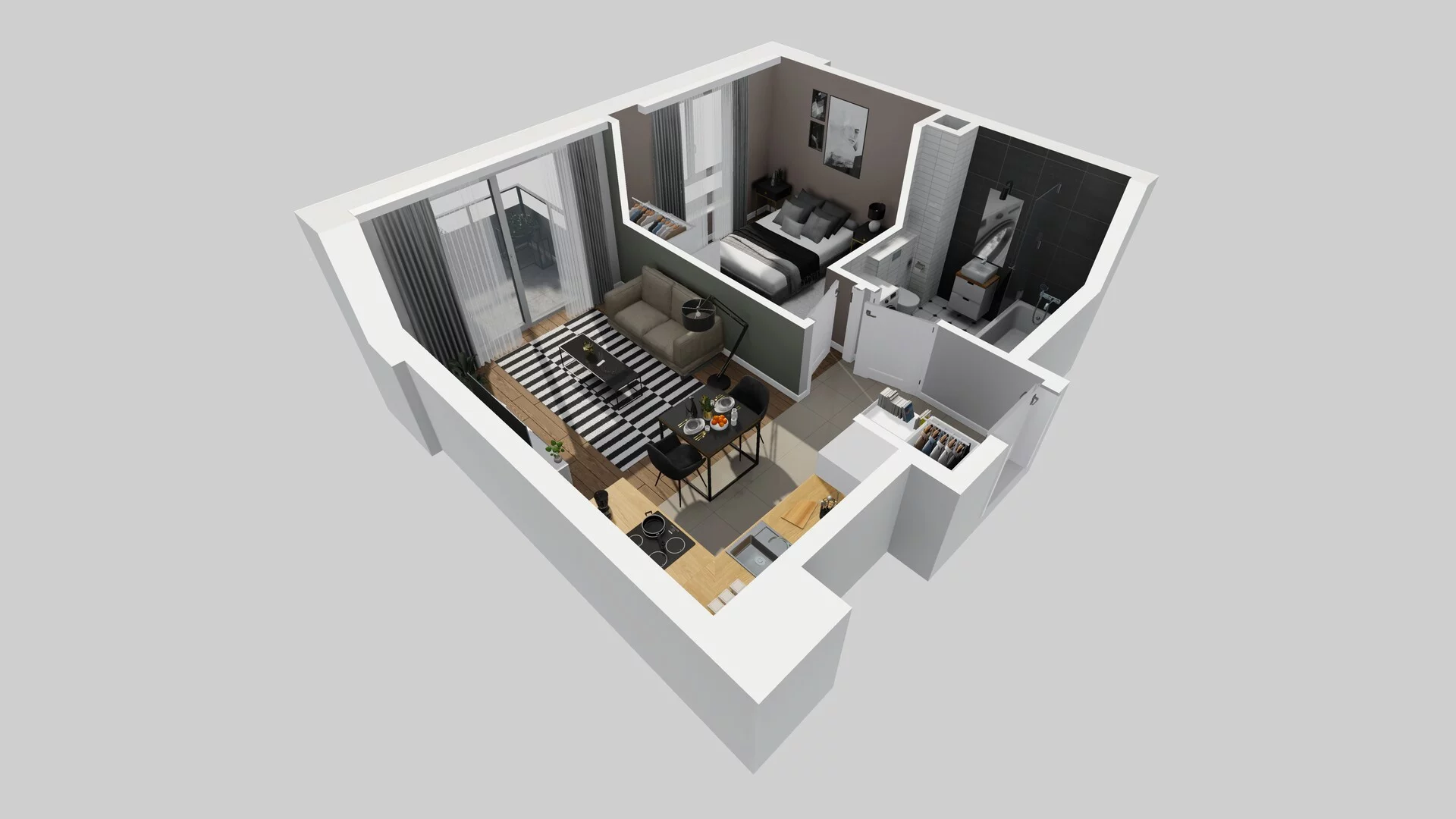 2 pokoje, mieszkanie 37,12 m², piętro 1, oferta nr A/11, Metro Zachód 8 bud. A, C, Warszawa, Bemowo, Chrzanów, ul. Szeligowska