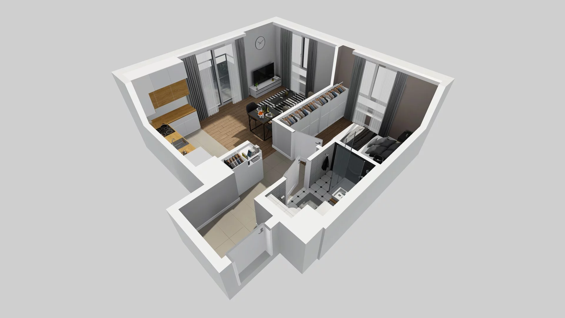 2 pokoje, mieszkanie 40,60 m², piętro 1, oferta nr A/13, Metro Zachód 8 bud. A, C, Warszawa, Bemowo, Chrzanów, ul. Szeligowska