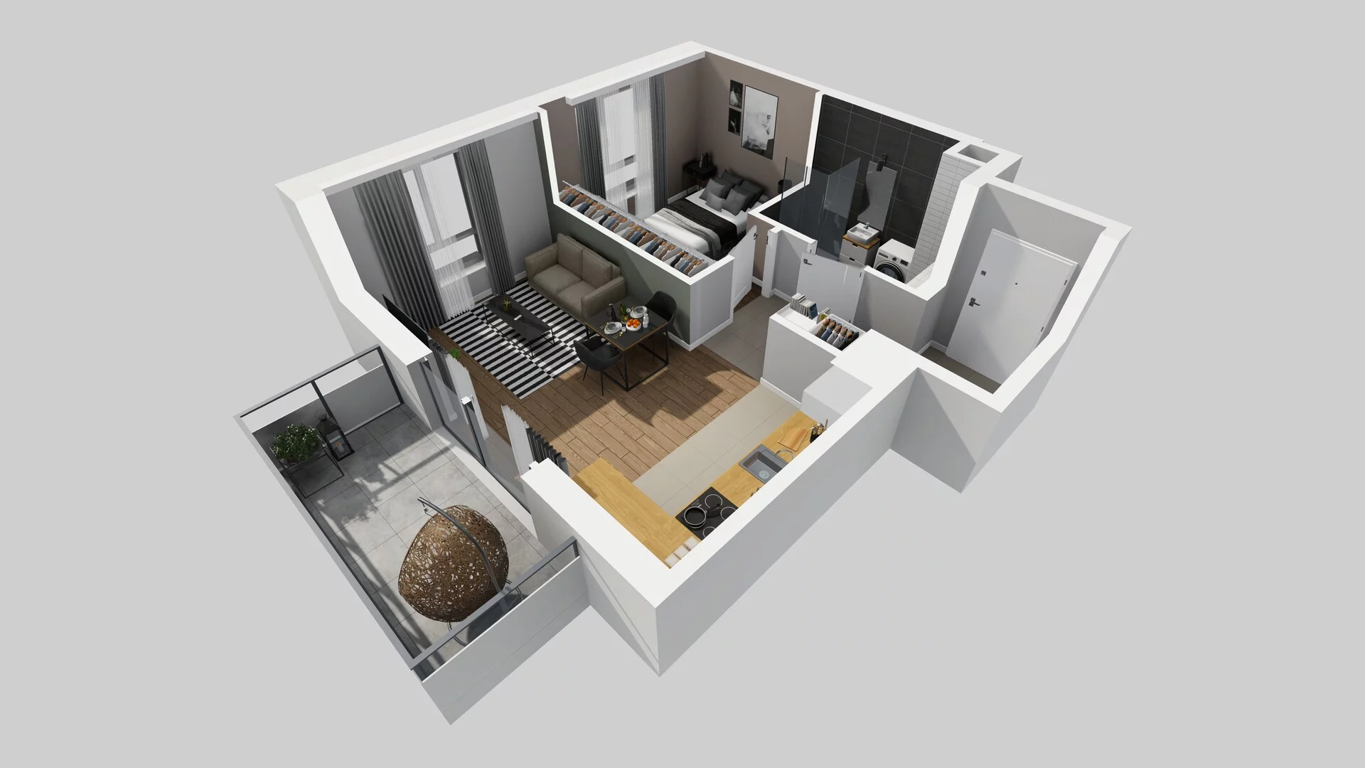 2 pokoje, mieszkanie 40,60 m², piętro 1, oferta nr A/13, Metro Zachód 8 bud. A, C, Warszawa, Bemowo, Chrzanów, ul. Szeligowska