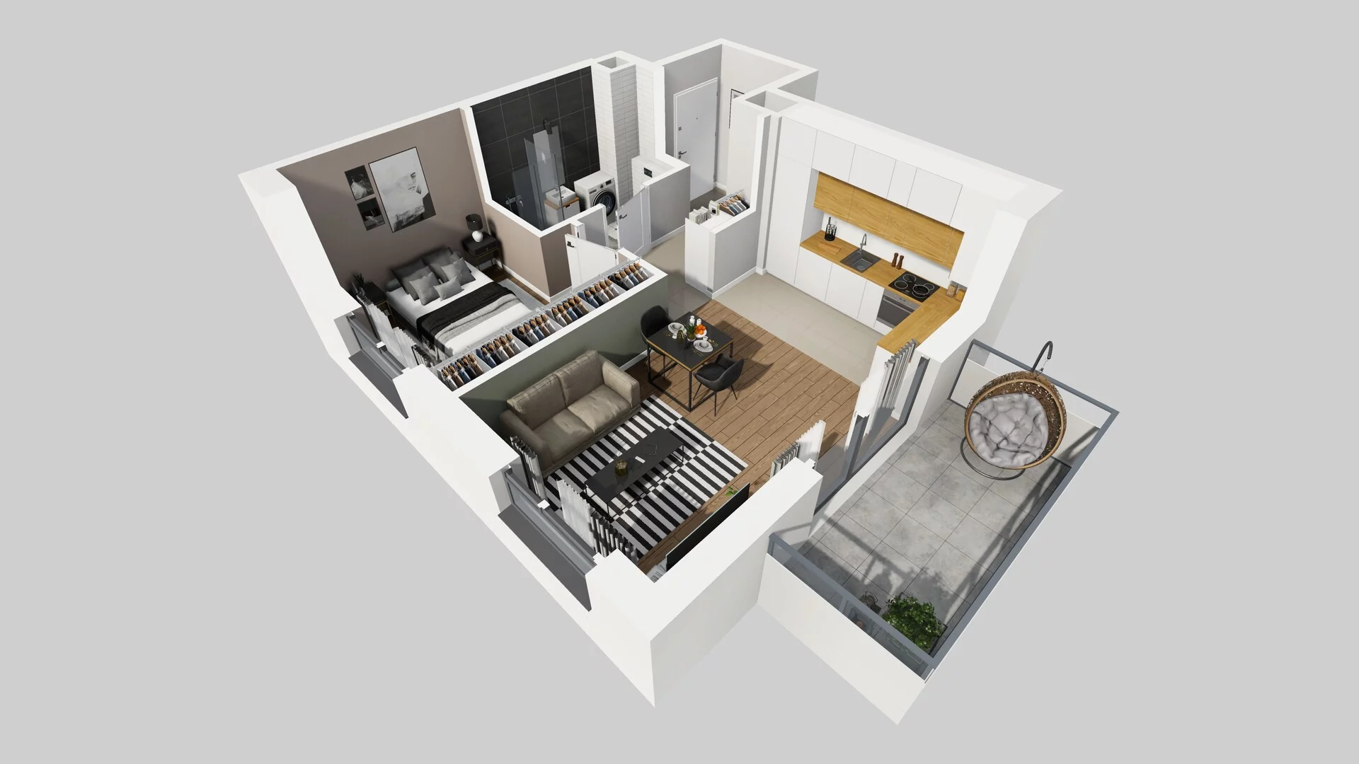 2 pokoje, mieszkanie 40,60 m², piętro 1, oferta nr A/13, Metro Zachód 8 bud. A, C, Warszawa, Bemowo, Chrzanów, ul. Szeligowska