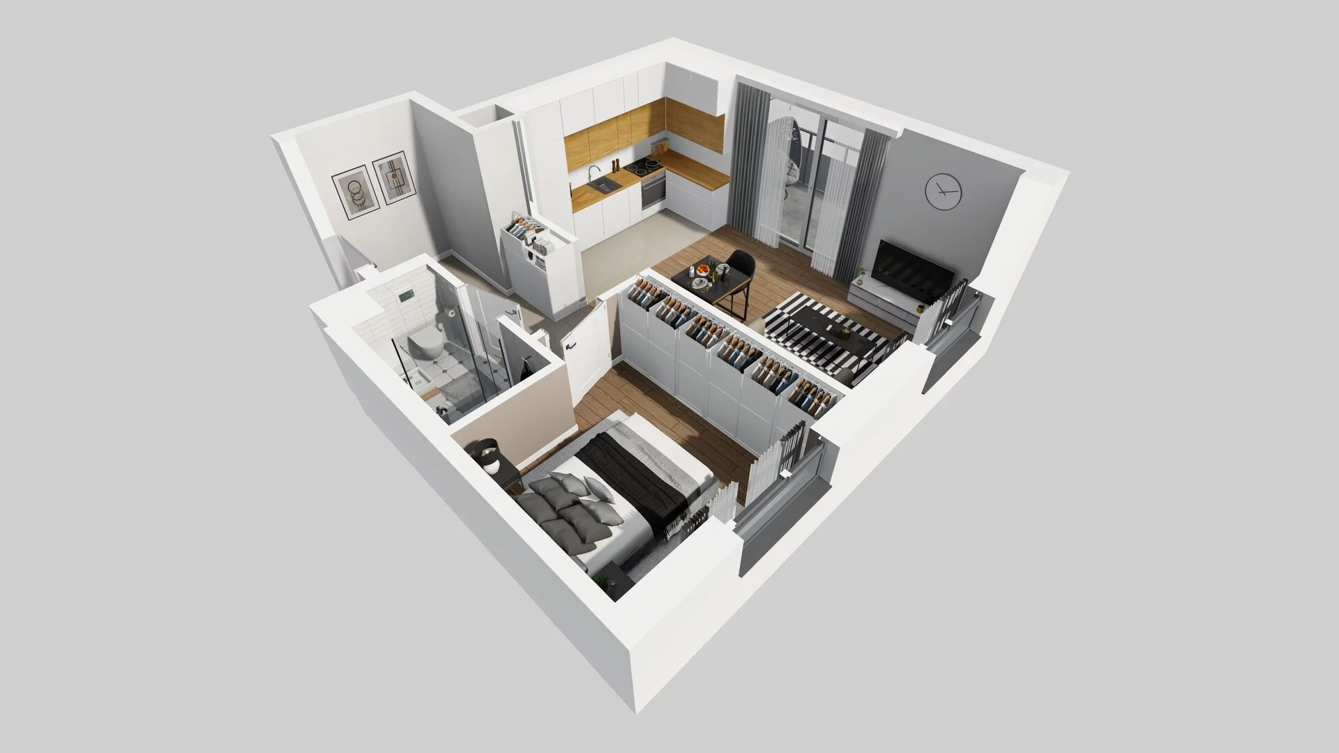 2 pokoje, mieszkanie 40,60 m², piętro 1, oferta nr A/13, Metro Zachód 8 bud. A, C, Warszawa, Bemowo, Chrzanów, ul. Szeligowska