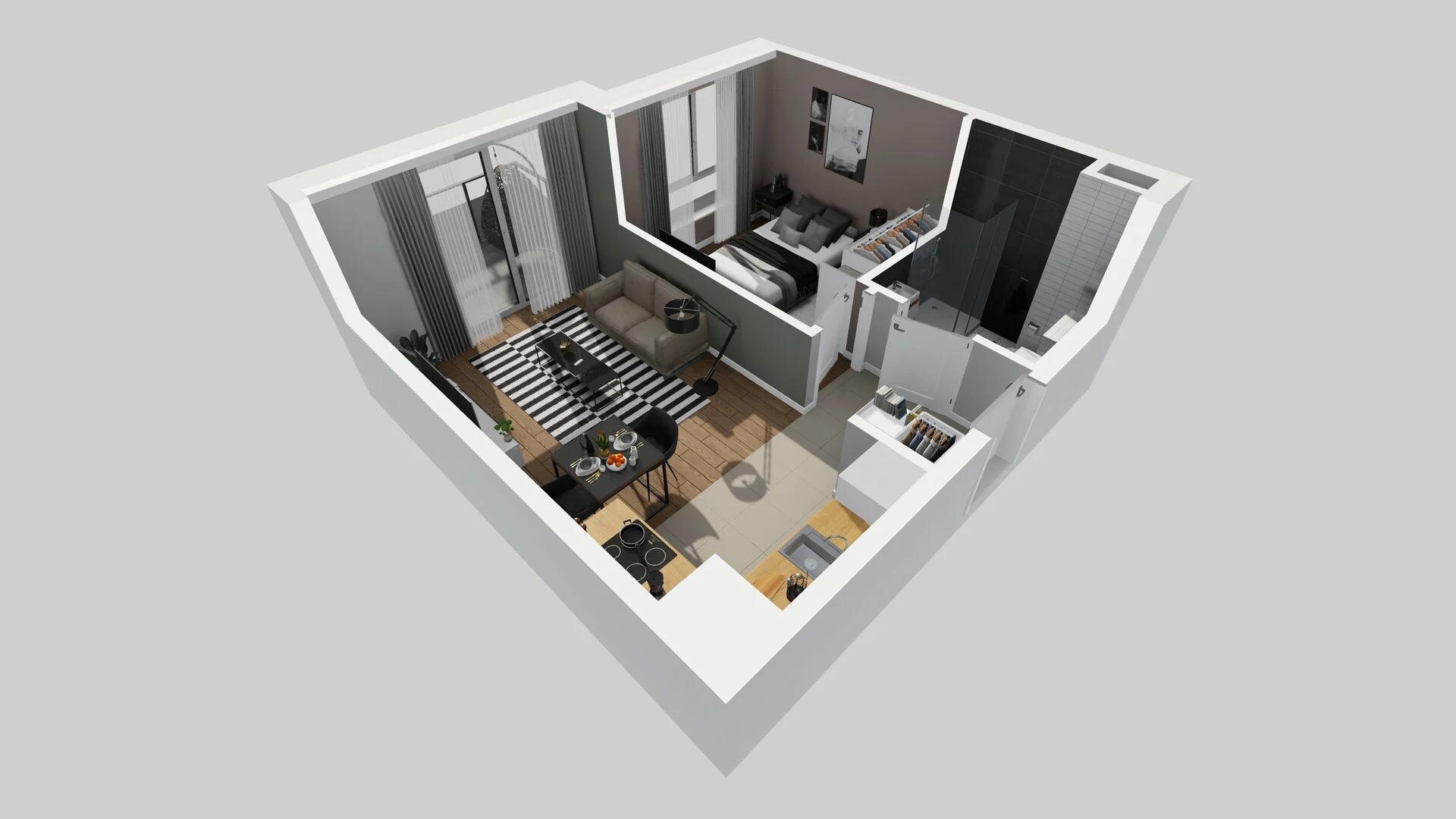 2 pokoje, mieszkanie 35,58 m², piętro 1, oferta nr A/15, Metro Zachód 8 bud. A, C, Warszawa, Bemowo, Chrzanów, ul. Szeligowska