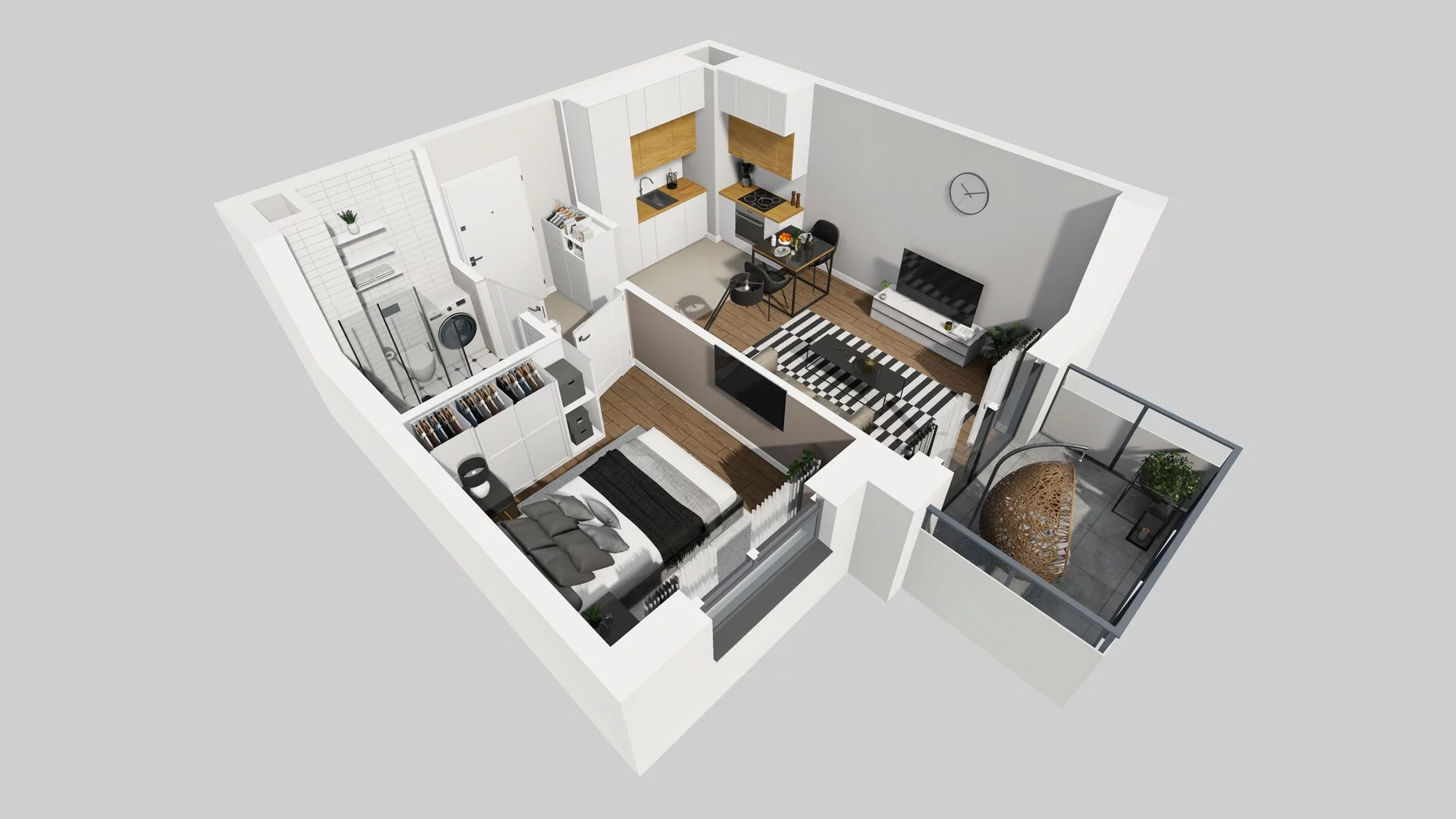 2 pokoje, mieszkanie 35,58 m², piętro 1, oferta nr A/15, Metro Zachód 8 bud. A, C, Warszawa, Bemowo, Chrzanów, ul. Szeligowska