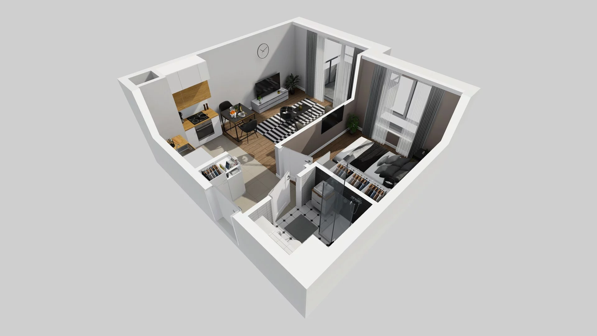 2 pokoje, mieszkanie 35,58 m², piętro 1, oferta nr A/15, Metro Zachód 8 bud. A, C, Warszawa, Bemowo, Chrzanów, ul. Szeligowska