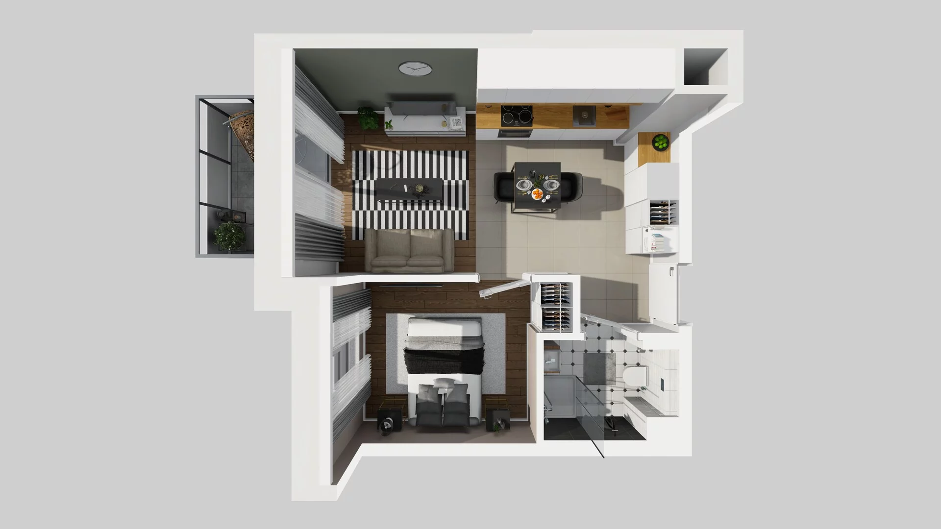 2 pokoje, mieszkanie 32,89 m², piętro 1, oferta nr A/17, Metro Zachód 8 bud. A, C, Warszawa, Bemowo, Chrzanów, ul. Szeligowska