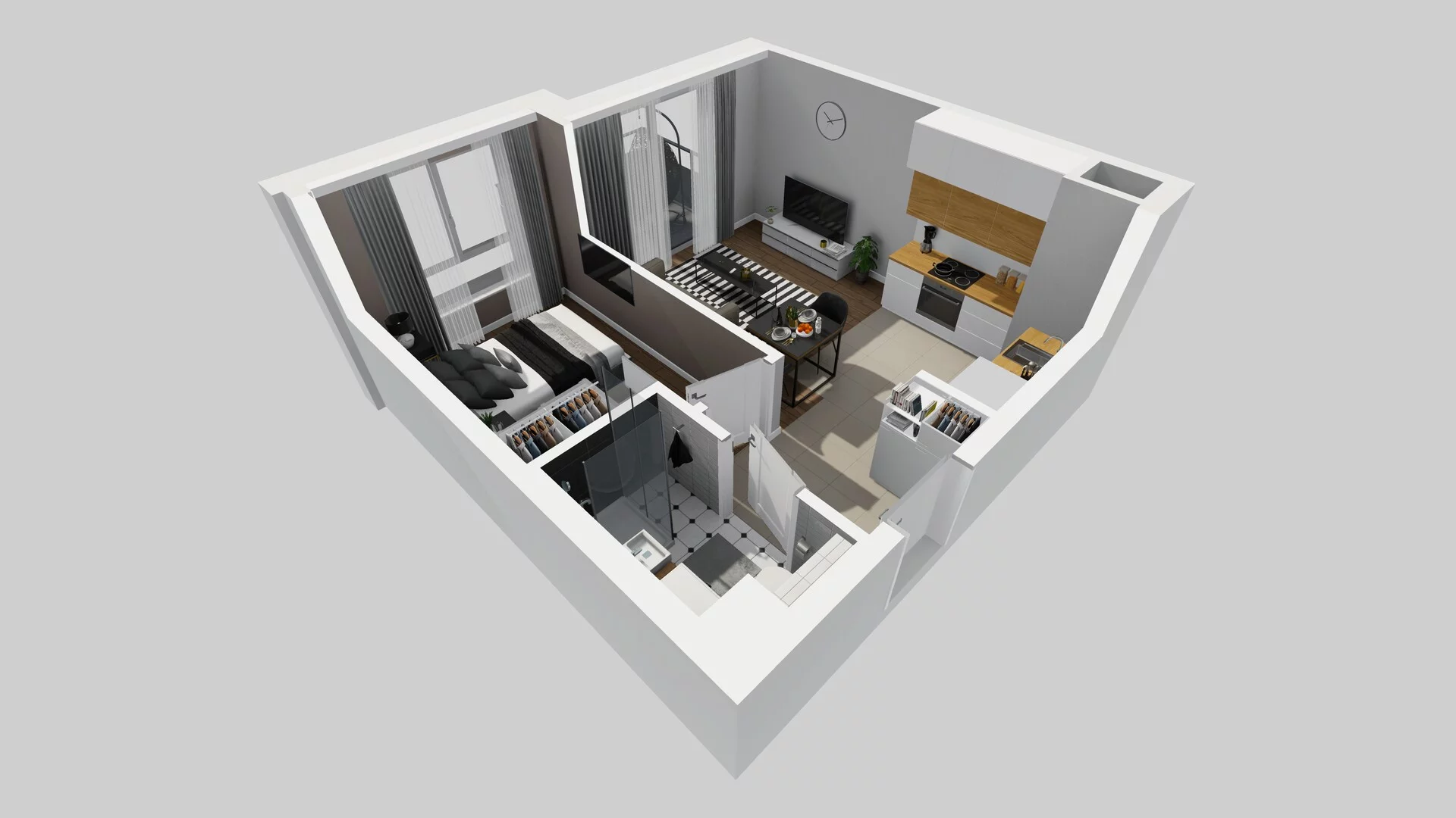 2 pokoje, mieszkanie 33,60 m², piętro 1, oferta nr A/18, Metro Zachód 8 bud. A, C, Warszawa, Bemowo, Chrzanów, ul. Szeligowska