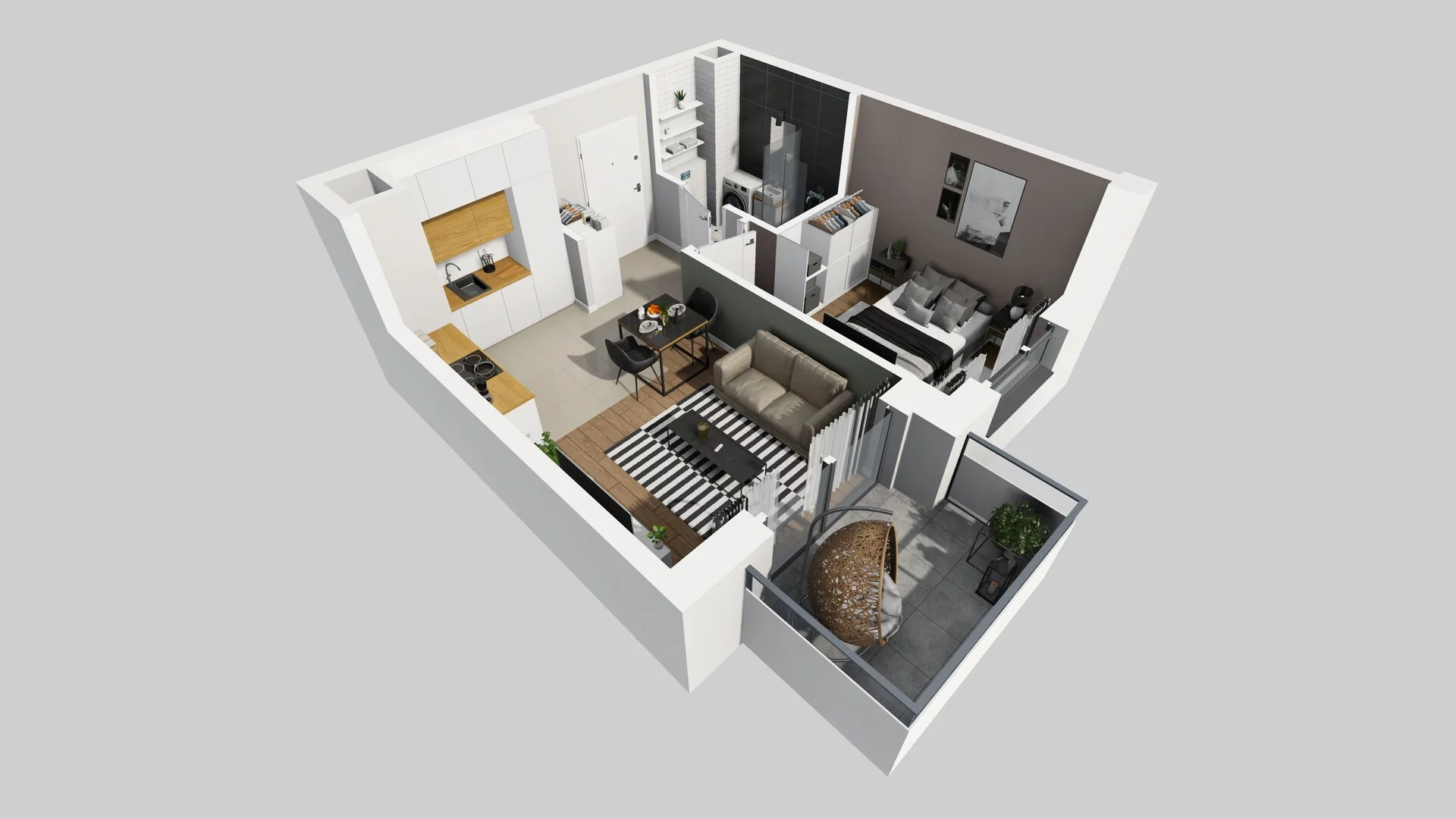 2 pokoje, mieszkanie 33,60 m², piętro 1, oferta nr A/18, Metro Zachód 8 bud. A, C, Warszawa, Bemowo, Chrzanów, ul. Szeligowska