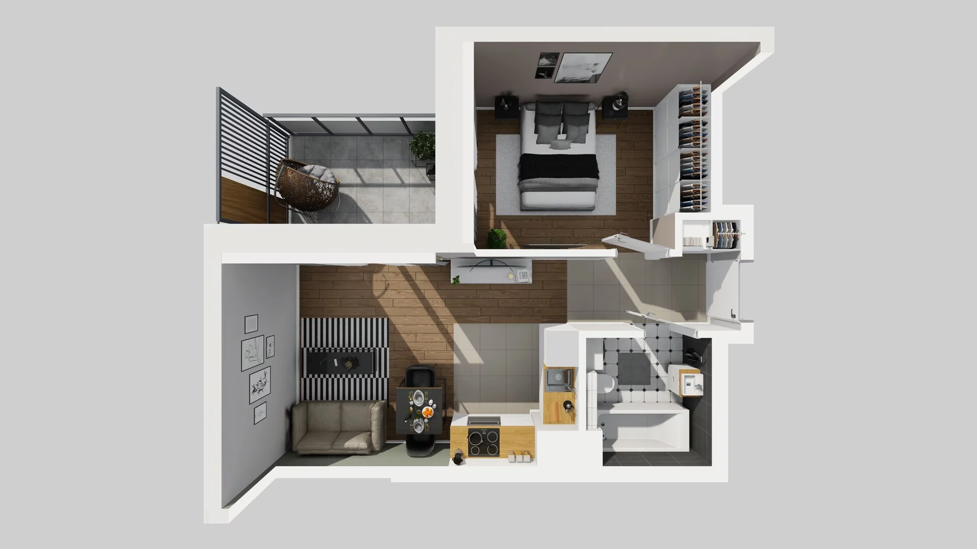 2 pokoje, mieszkanie 37,75 m², piętro 1, oferta nr A/20, Metro Zachód 8 bud. A, C, Warszawa, Bemowo, Chrzanów, ul. Szeligowska
