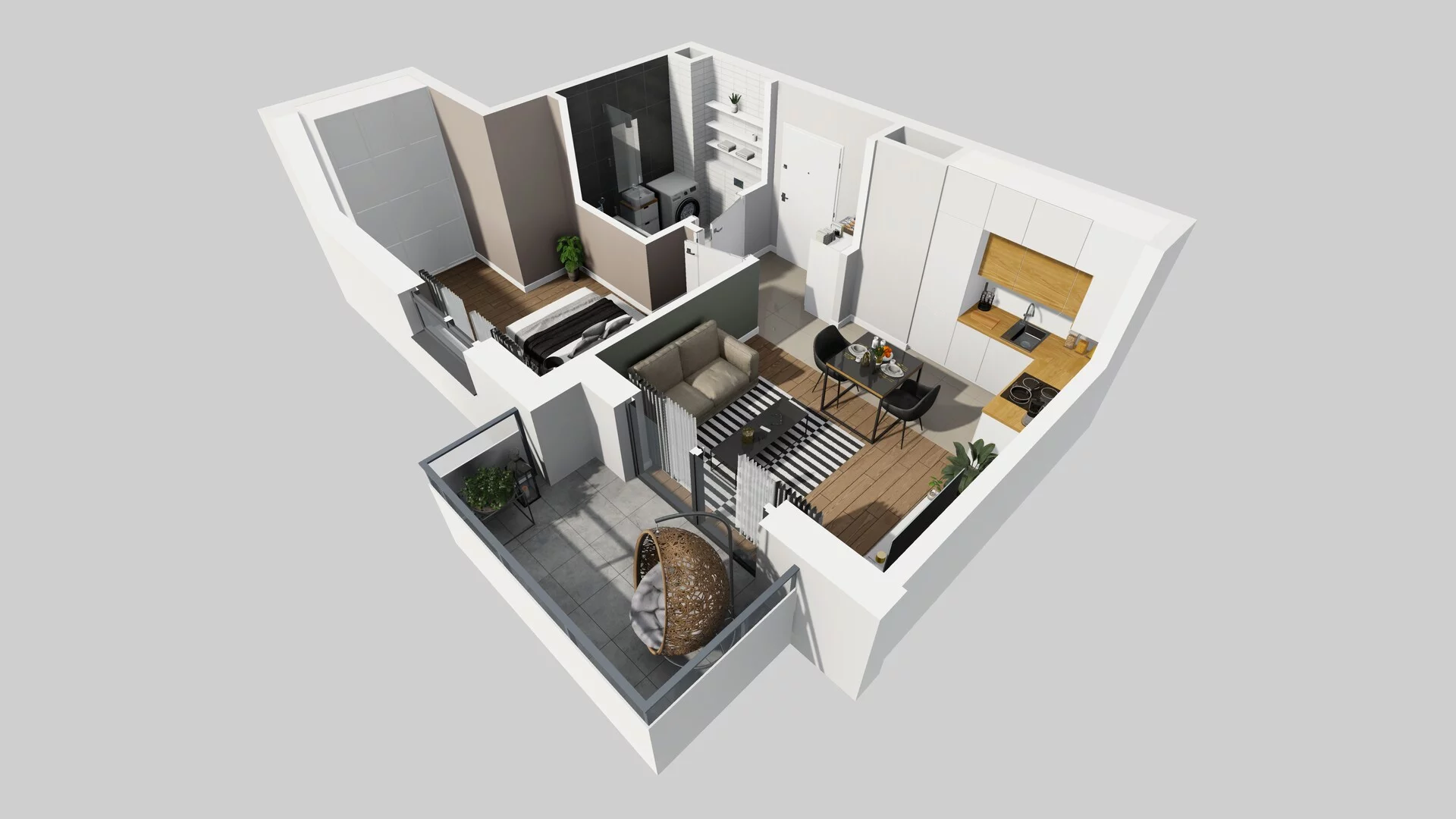 2 pokoje, mieszkanie 37,38 m², piętro 1, oferta nr A/21, Metro Zachód 8 bud. A, C, Warszawa, Bemowo, Chrzanów, ul. Szeligowska