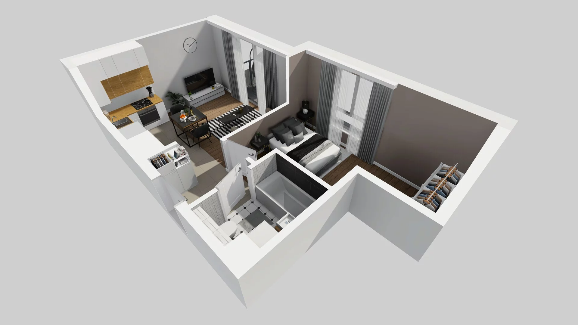 2 pokoje, mieszkanie 37,38 m², piętro 1, oferta nr A/21, Metro Zachód 8 bud. A, C, Warszawa, Bemowo, Chrzanów, ul. Szeligowska