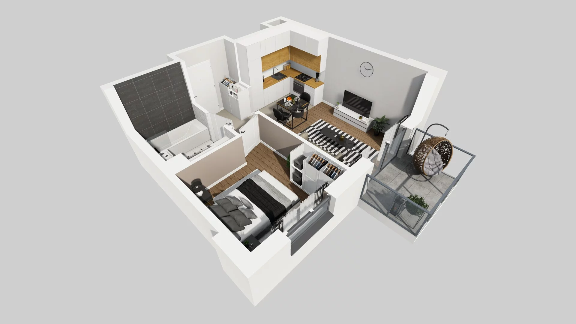 2 pokoje, mieszkanie 37,12 m², piętro 2, oferta nr A/22, Metro Zachód 8 bud. A, C, Warszawa, Bemowo, Chrzanów, ul. Szeligowska