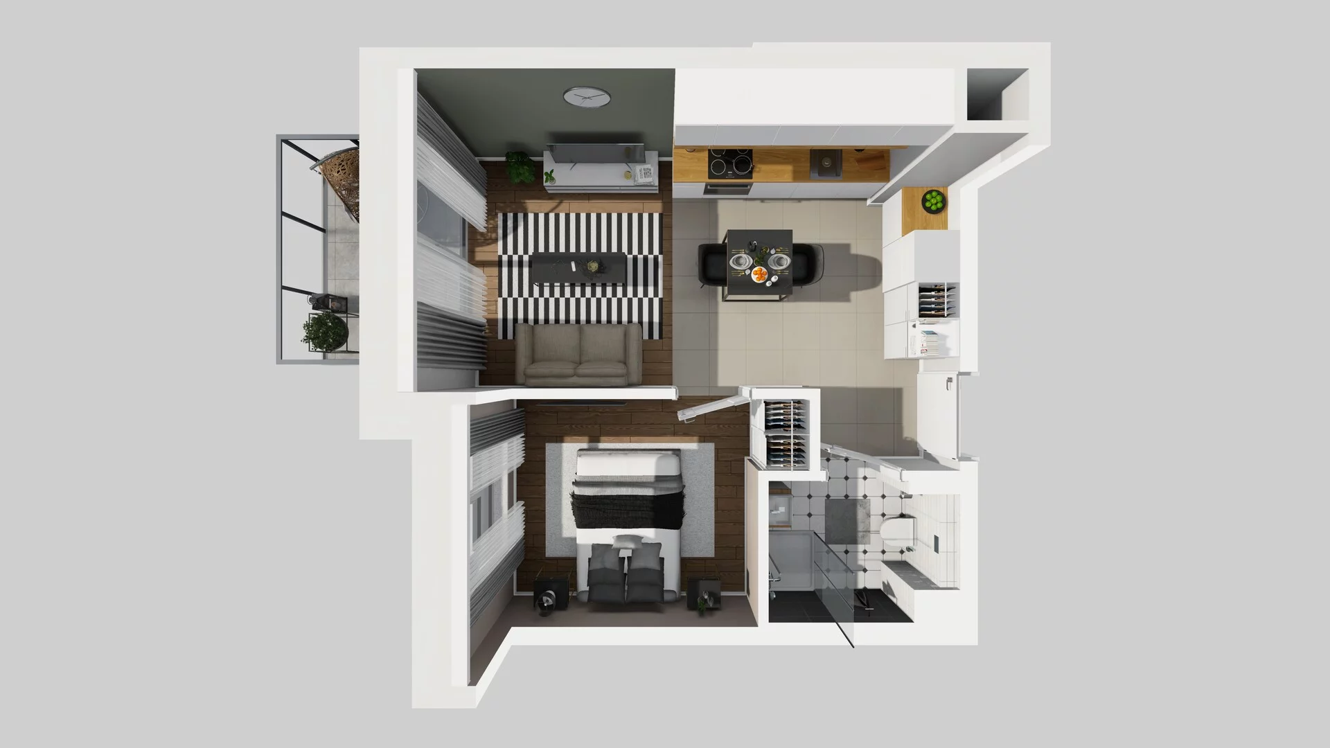 2 pokoje, mieszkanie 32,89 m², piętro 2, oferta nr A/28, Metro Zachód 8 bud. A, C, Warszawa, Bemowo, Chrzanów, ul. Szeligowska