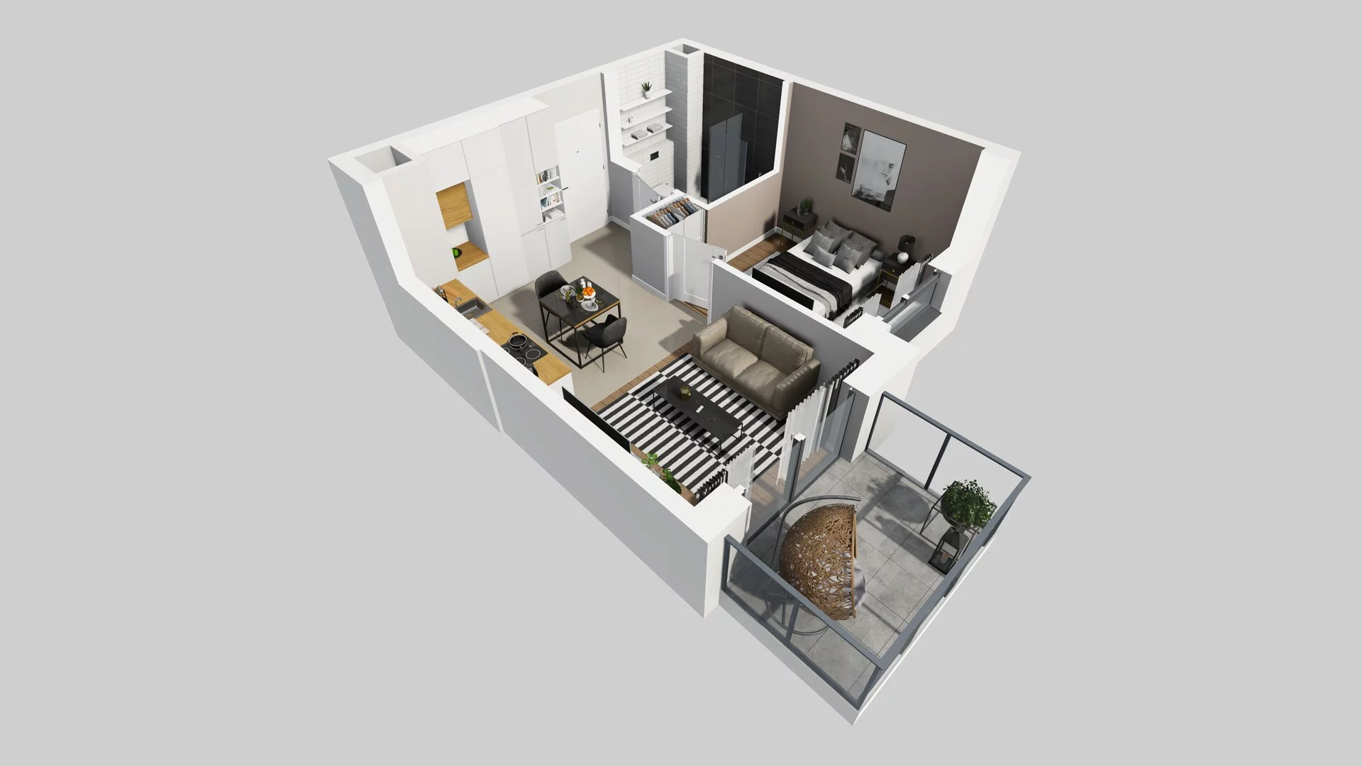2 pokoje, mieszkanie 32,89 m², piętro 2, oferta nr A/28, Metro Zachód 8 bud. A, C, Warszawa, Bemowo, Chrzanów, ul. Szeligowska