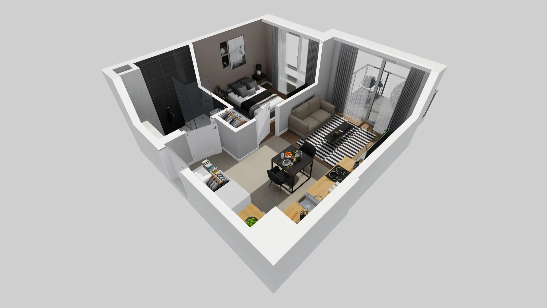2 pokoje, mieszkanie 32,89 m², piętro 2, oferta nr A/28, Metro Zachód 8 bud. A, C, Warszawa, Bemowo, Chrzanów, ul. Szeligowska