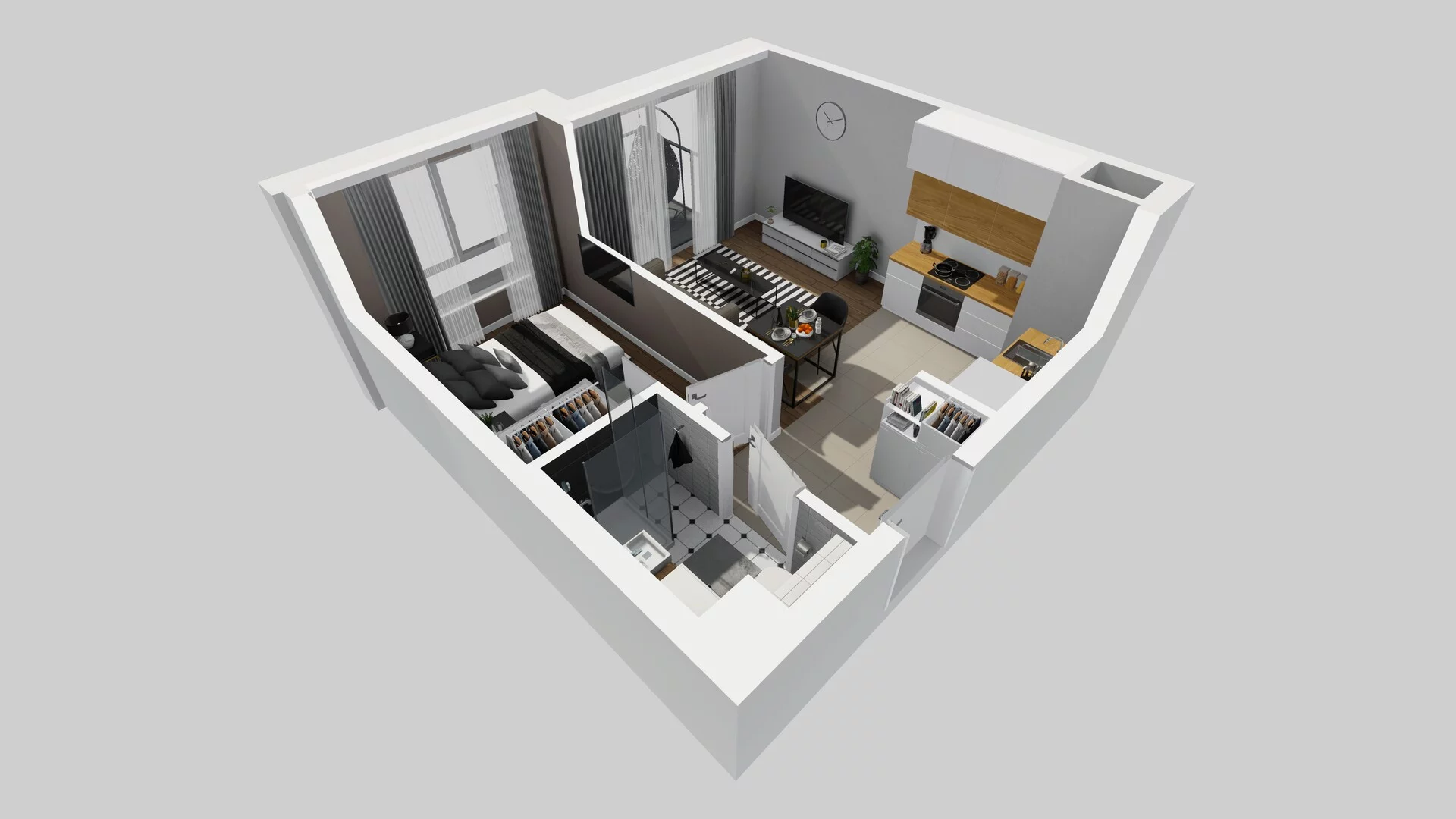 2 pokoje, mieszkanie 33,60 m², piętro 2, oferta nr A/29, Metro Zachód 8 bud. A, C, Warszawa, Bemowo, Chrzanów, ul. Szeligowska