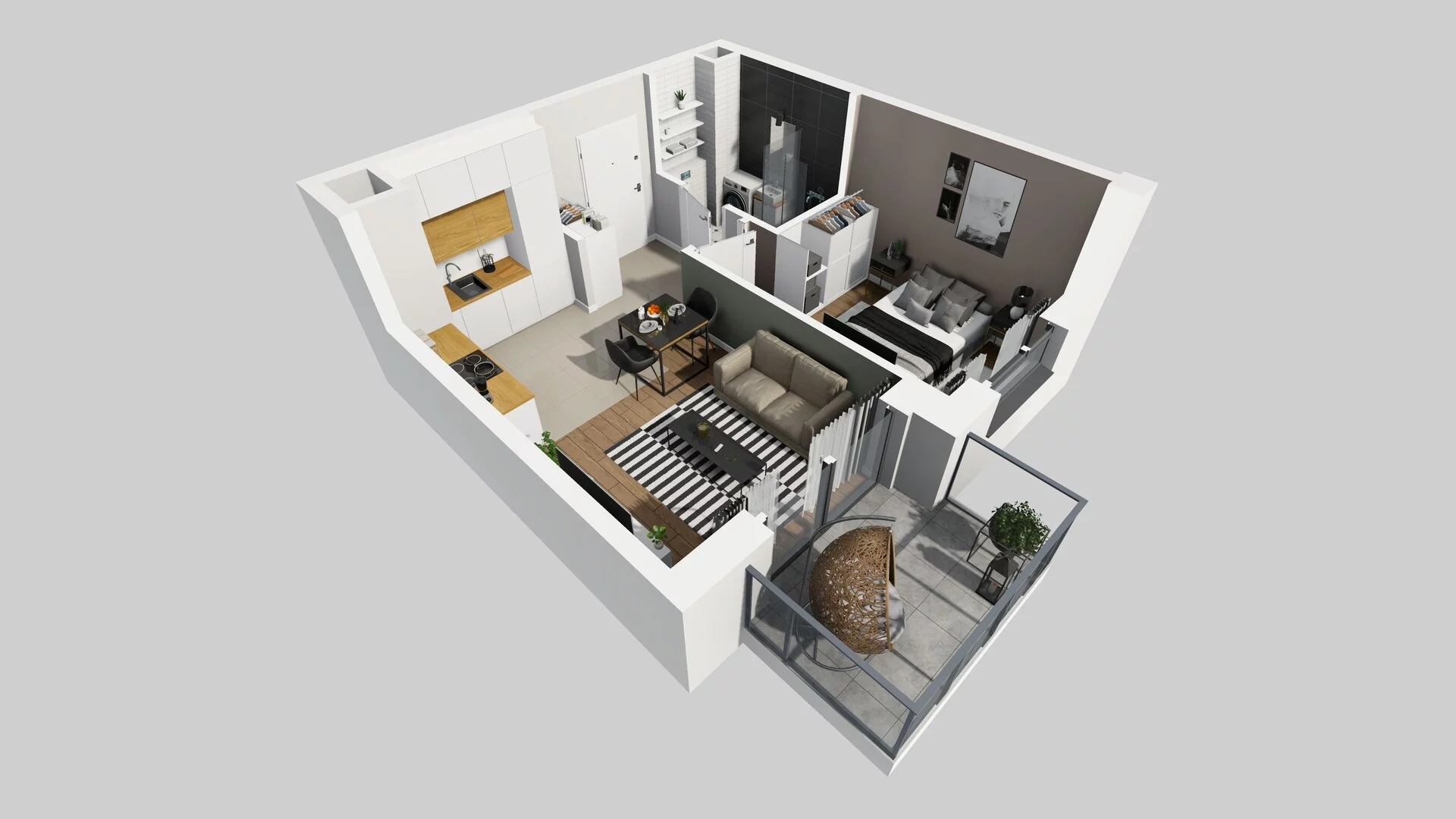 2 pokoje, mieszkanie 33,60 m², piętro 2, oferta nr A/29, Metro Zachód 8 bud. A, C, Warszawa, Bemowo, Chrzanów, ul. Szeligowska