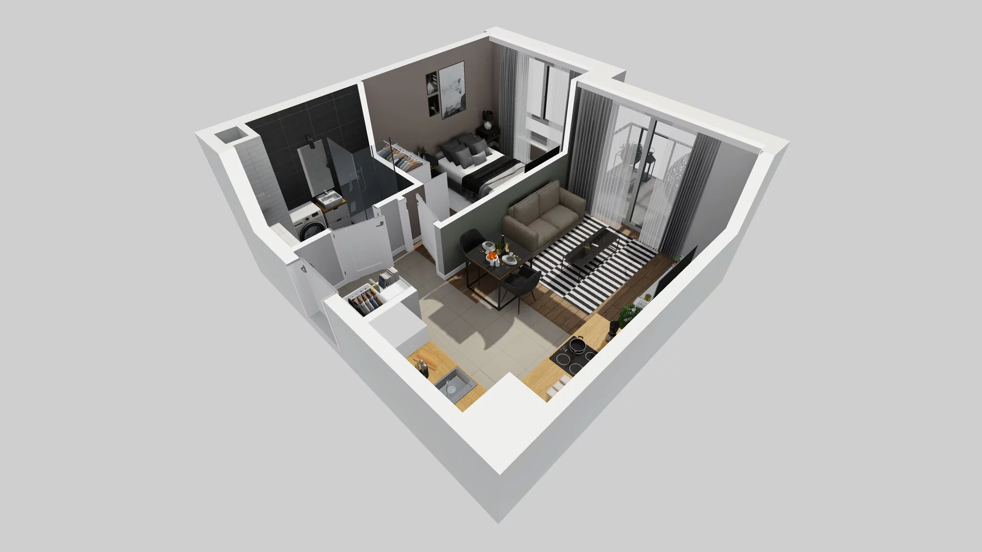 2 pokoje, mieszkanie 33,60 m², piętro 2, oferta nr A/29, Metro Zachód 8 bud. A, C, Warszawa, Bemowo, Chrzanów, ul. Szeligowska