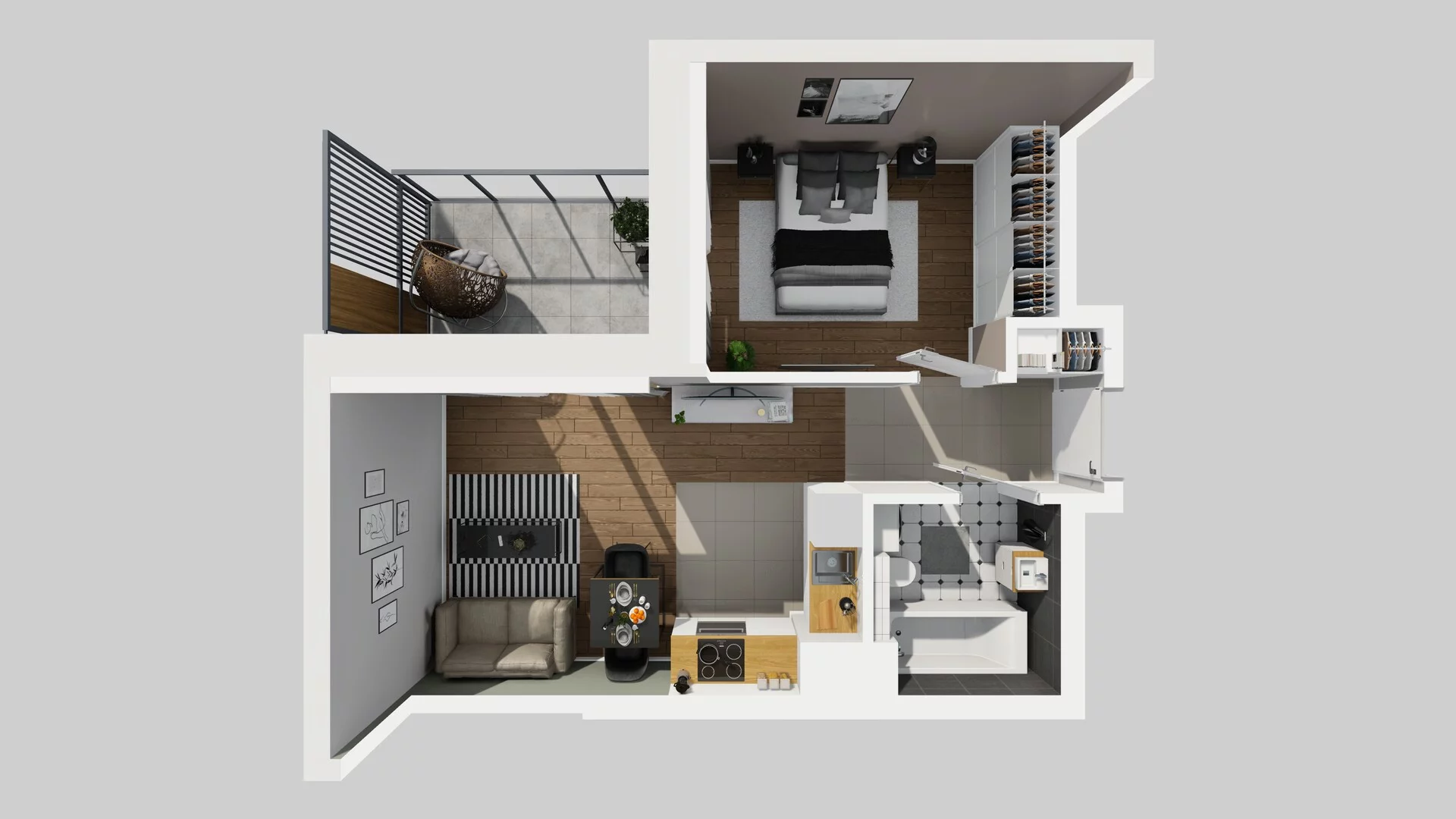 2 pokoje, mieszkanie 37,75 m², piętro 4, oferta nr A/53, Metro Zachód 8 bud. A, C, Warszawa, Bemowo, Chrzanów, ul. Szeligowska