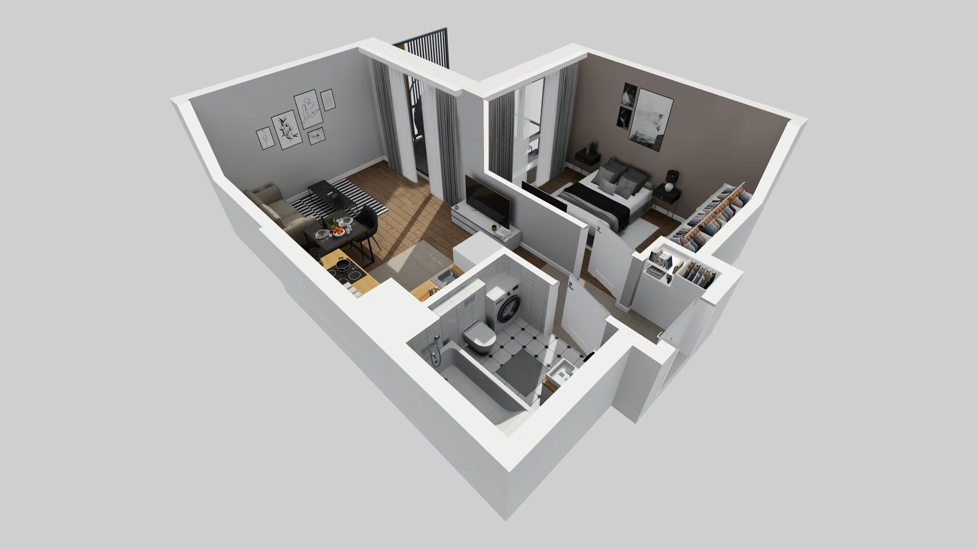 2 pokoje, mieszkanie 37,75 m², piętro 4, oferta nr A/53, Metro Zachód 8 bud. A, C, Warszawa, Bemowo, Chrzanów, ul. Szeligowska