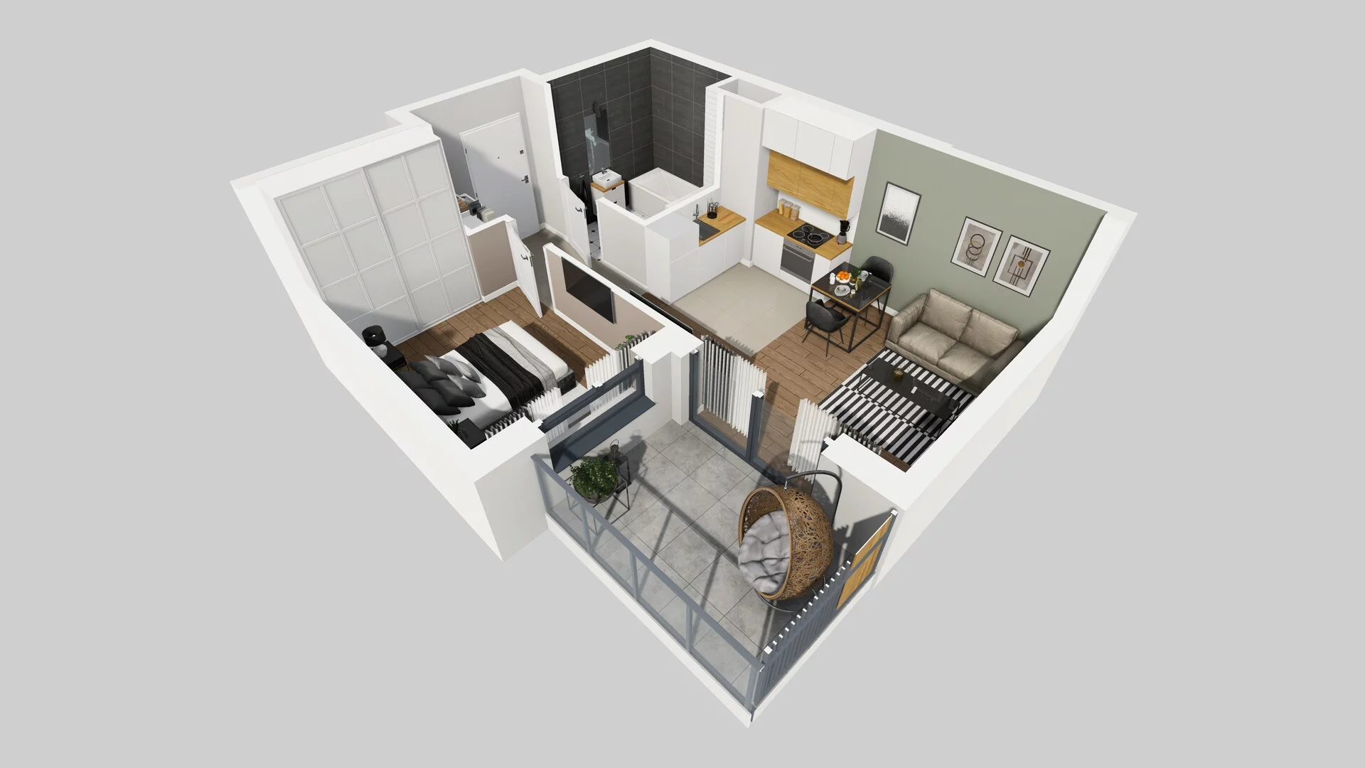 2 pokoje, mieszkanie 37,75 m², piętro 4, oferta nr A/53, Metro Zachód 8 bud. A, C, Warszawa, Bemowo, Chrzanów, ul. Szeligowska