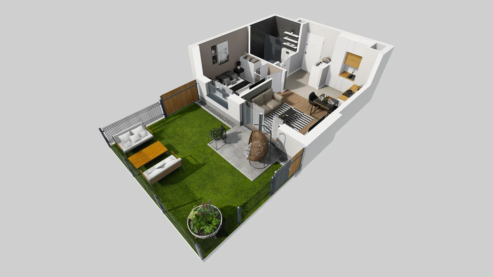 2 pokoje, mieszkanie 32,11 m², parter, oferta nr A/58, Metro Zachód 8 bud. A, C, Warszawa, Bemowo, Chrzanów, ul. Szeligowska