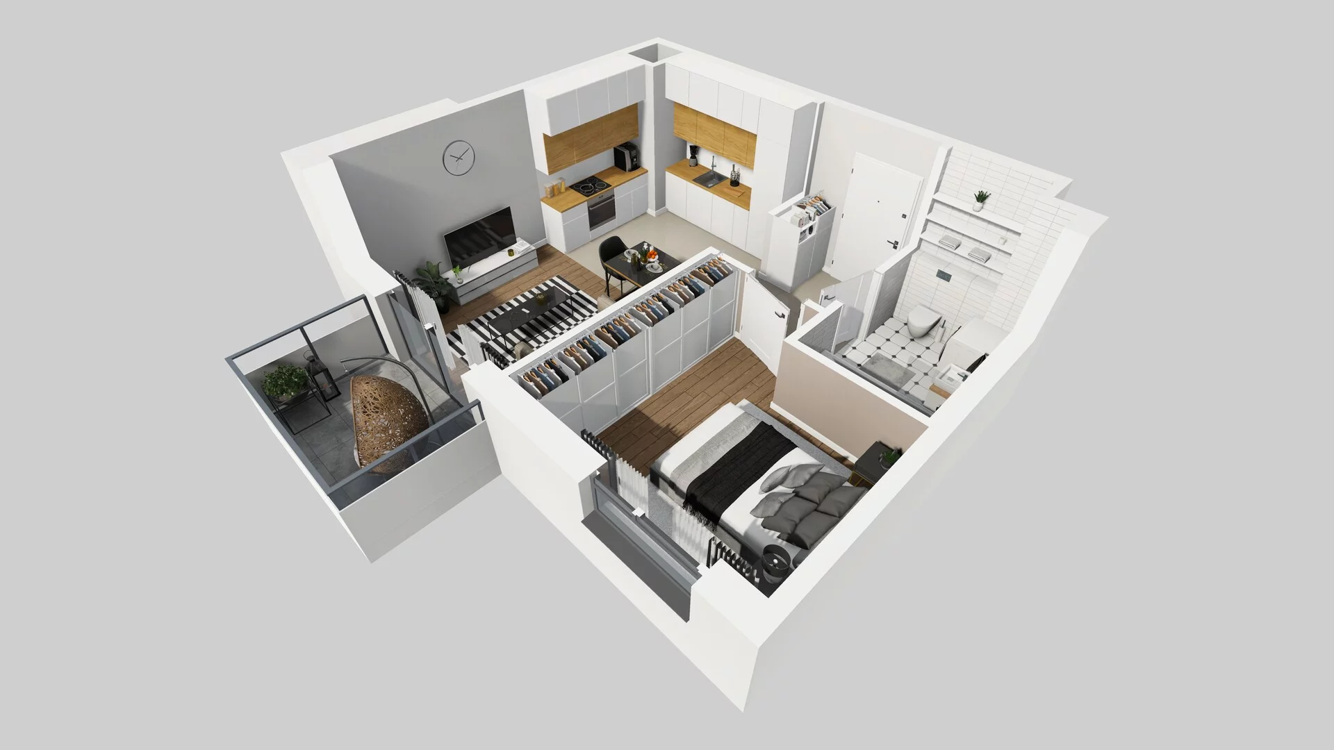 2 pokoje, mieszkanie 39,53 m², piętro 1, oferta nr A/61, Metro Zachód 8 bud. A, C, Warszawa, Bemowo, Chrzanów, ul. Szeligowska