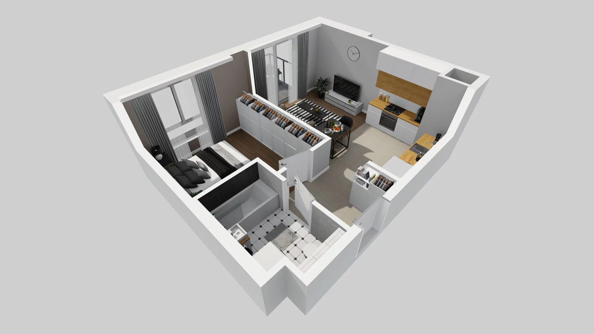 2 pokoje, mieszkanie 39,53 m², piętro 2, oferta nr A/65, Metro Zachód 8 bud. A, C, Warszawa, Bemowo, Chrzanów, ul. Szeligowska