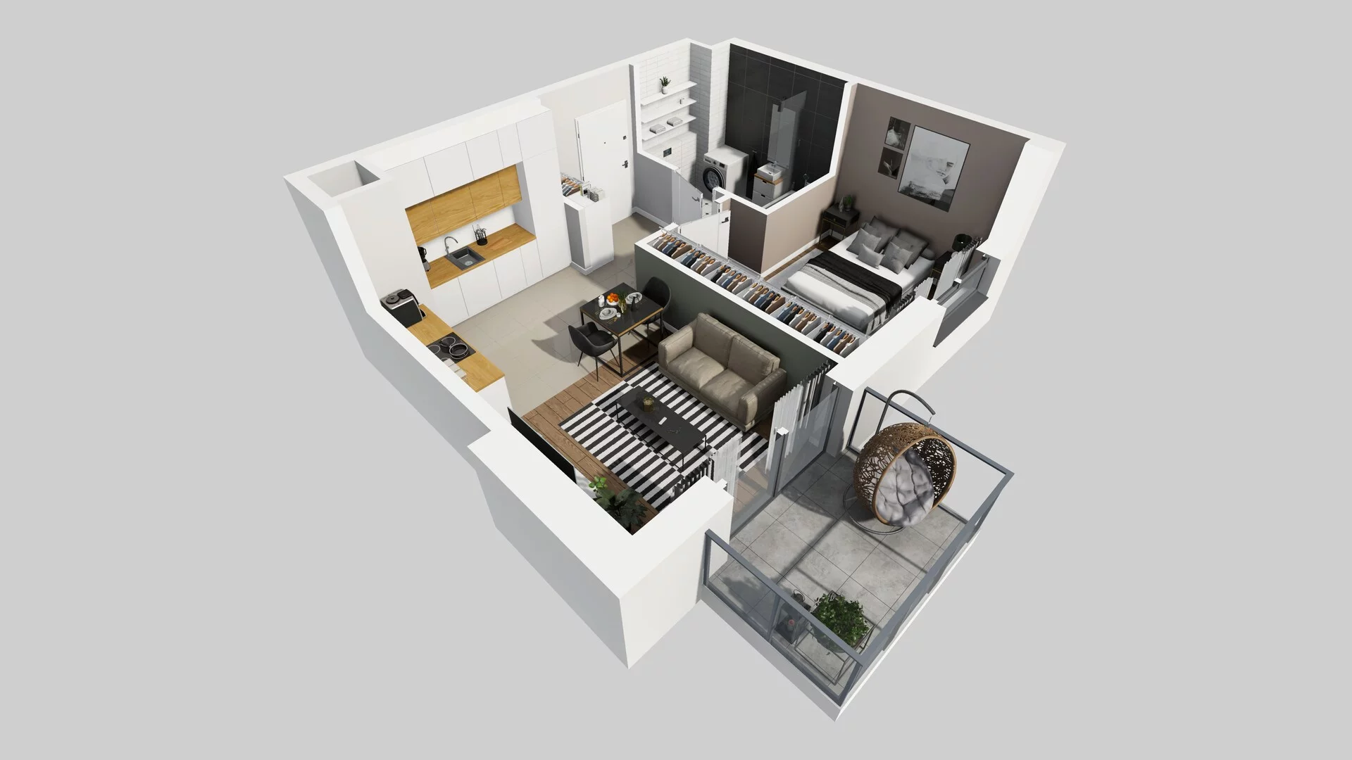 2 pokoje, mieszkanie 39,53 m², piętro 2, oferta nr A/65, Metro Zachód 8 bud. A, C, Warszawa, Bemowo, Chrzanów, ul. Szeligowska
