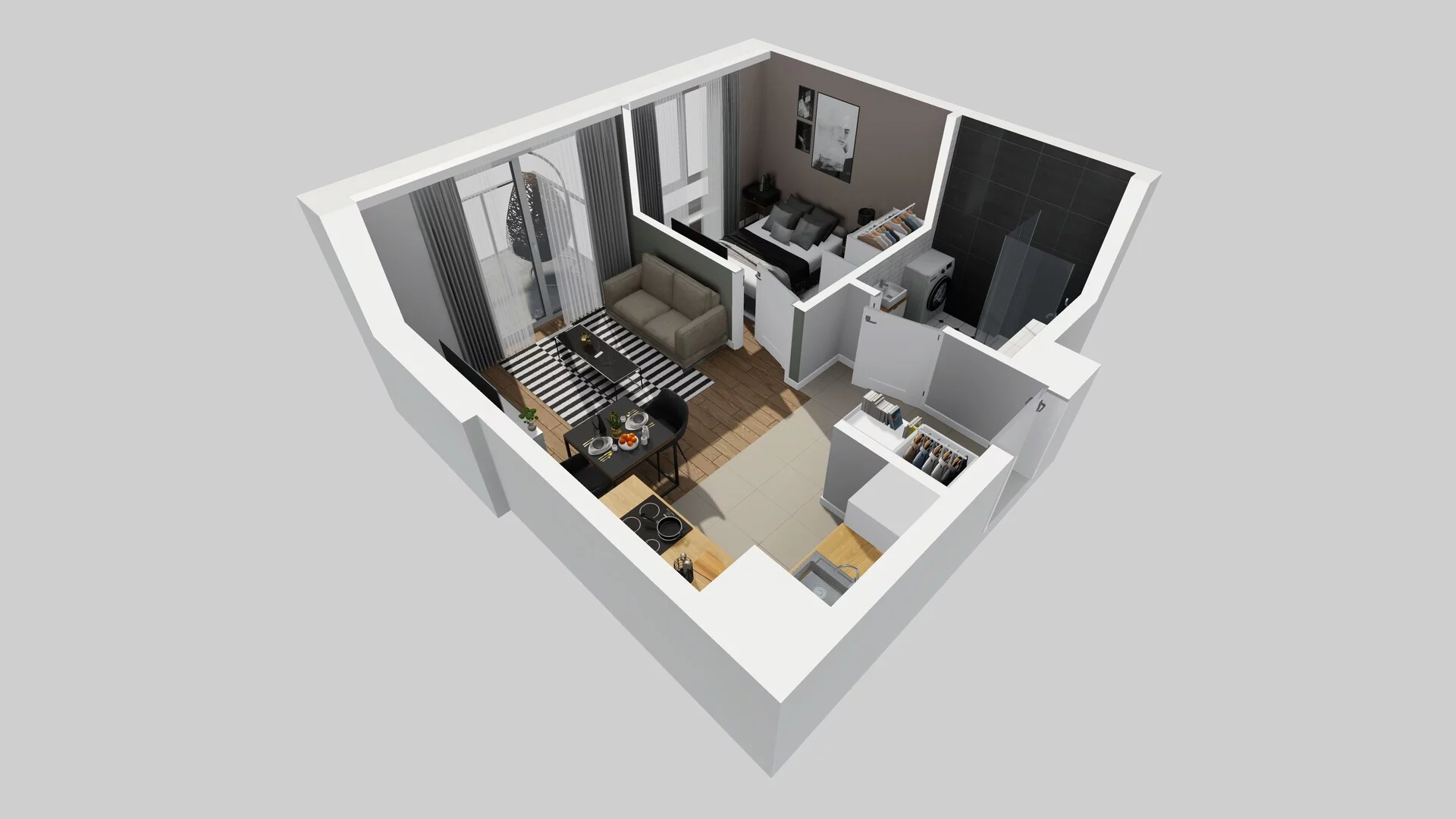 2 pokoje, mieszkanie 32,11 m², piętro 4, oferta nr A/72, Metro Zachód 8 bud. A, C, Warszawa, Bemowo, Chrzanów, ul. Szeligowska
