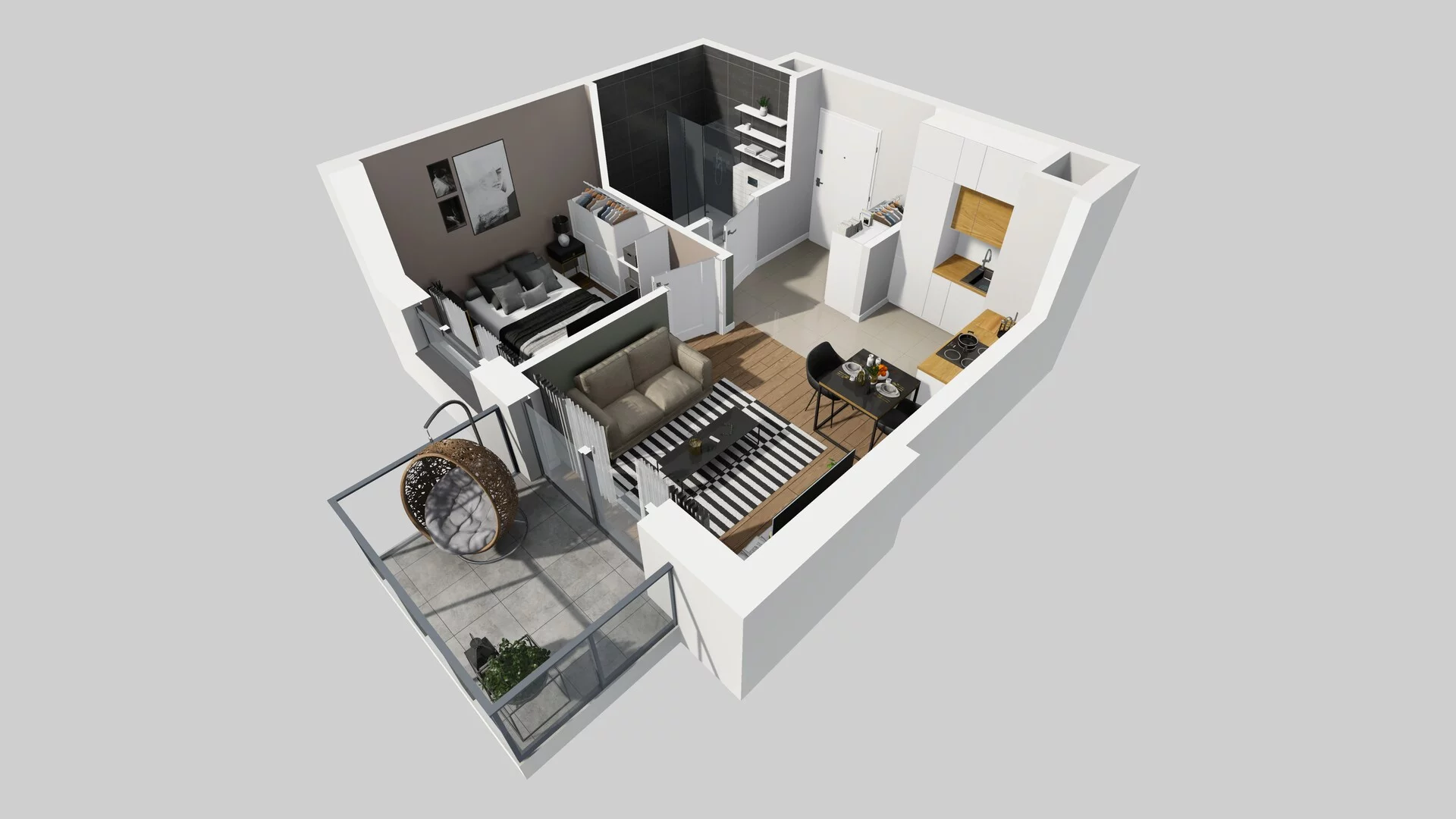 2 pokoje, mieszkanie 32,11 m², piętro 4, oferta nr A/72, Metro Zachód 8 bud. A, C, Warszawa, Bemowo, Chrzanów, ul. Szeligowska