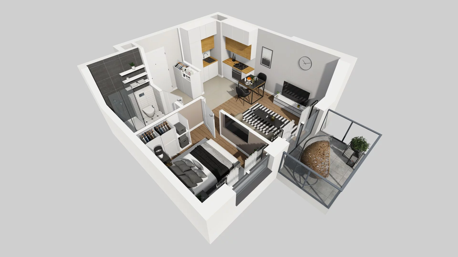 2 pokoje, mieszkanie 32,11 m², piętro 4, oferta nr A/72, Metro Zachód 8 bud. A, C, Warszawa, Bemowo, Chrzanów, ul. Szeligowska